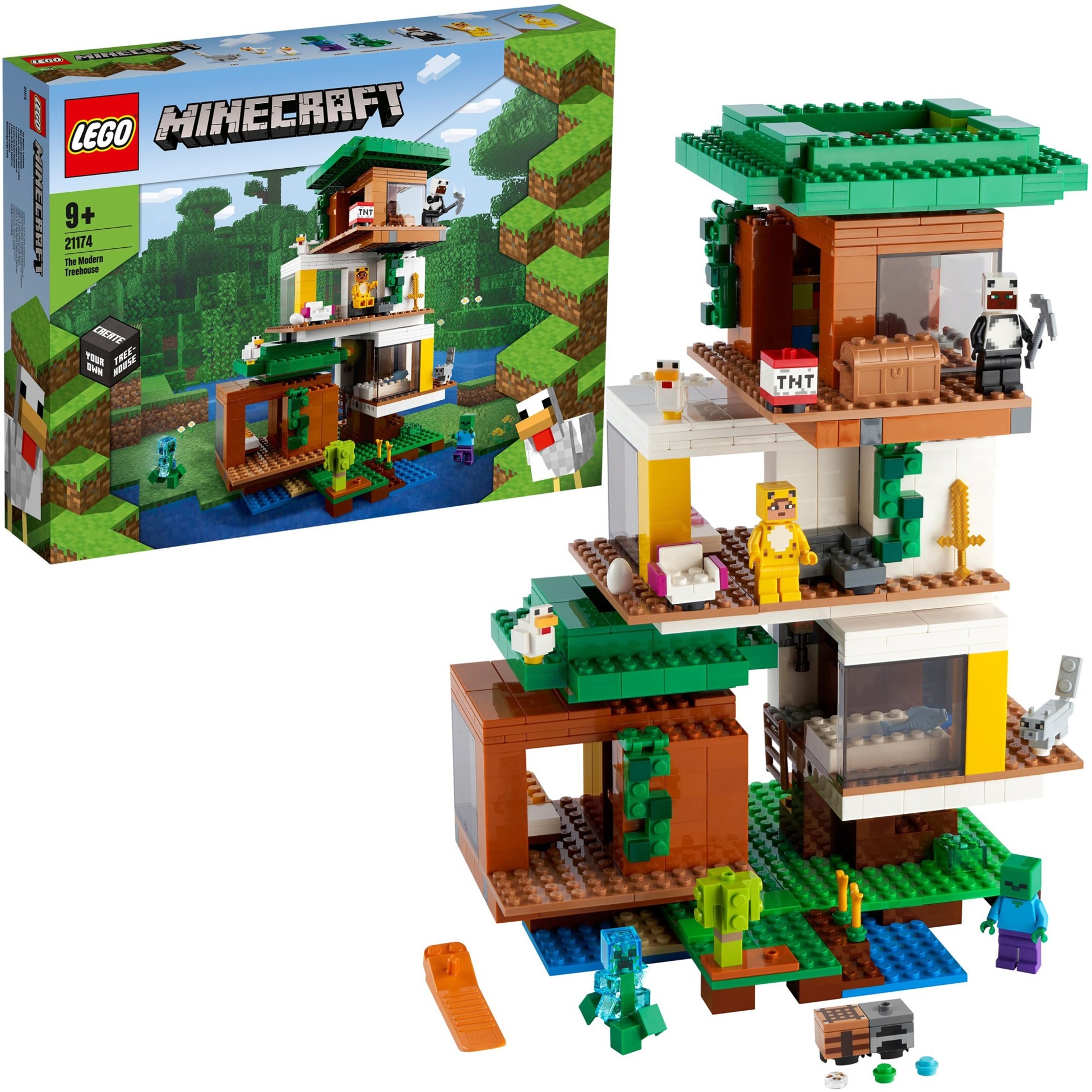 Spielzeug: Lego 21174 Minecraft Das moderne Baumhaus