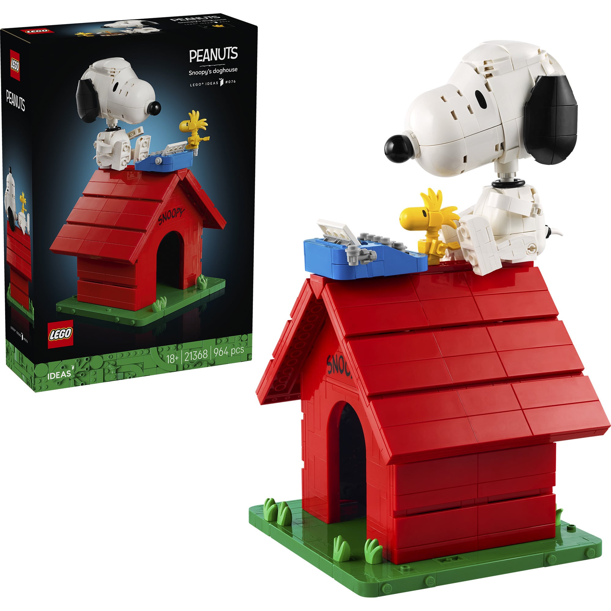 21368 Ideas Peanuts: Snoopys Hundehütte, Konstruktionsspielzeug