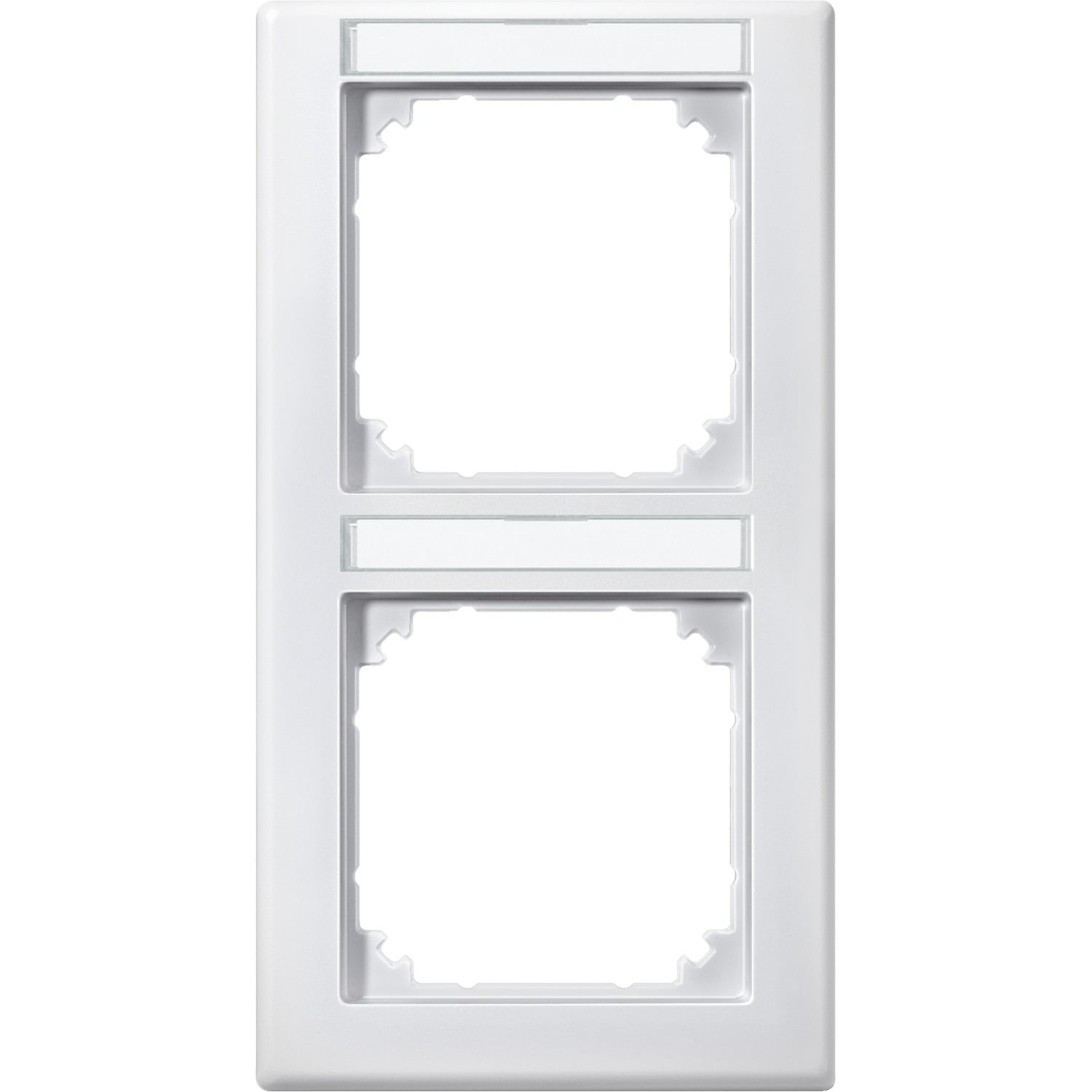 Rahmen 2-fach mit Beschriftungsträger Typ 474219, Abdeckrahmen, M-SMART System M