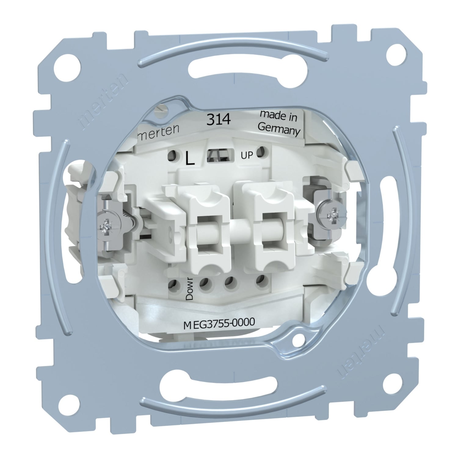 Rollladentaster-Einsatz einpolig 10 Ampere 250 Volt Wechselstrom MEG3755-0000