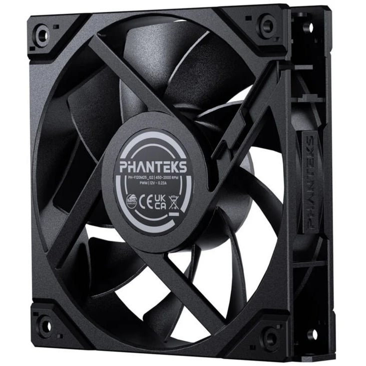Phanteks M25G2-120 Triple Pack, Gehäuselüfter schwarz, 3er-Pack, 120 mm