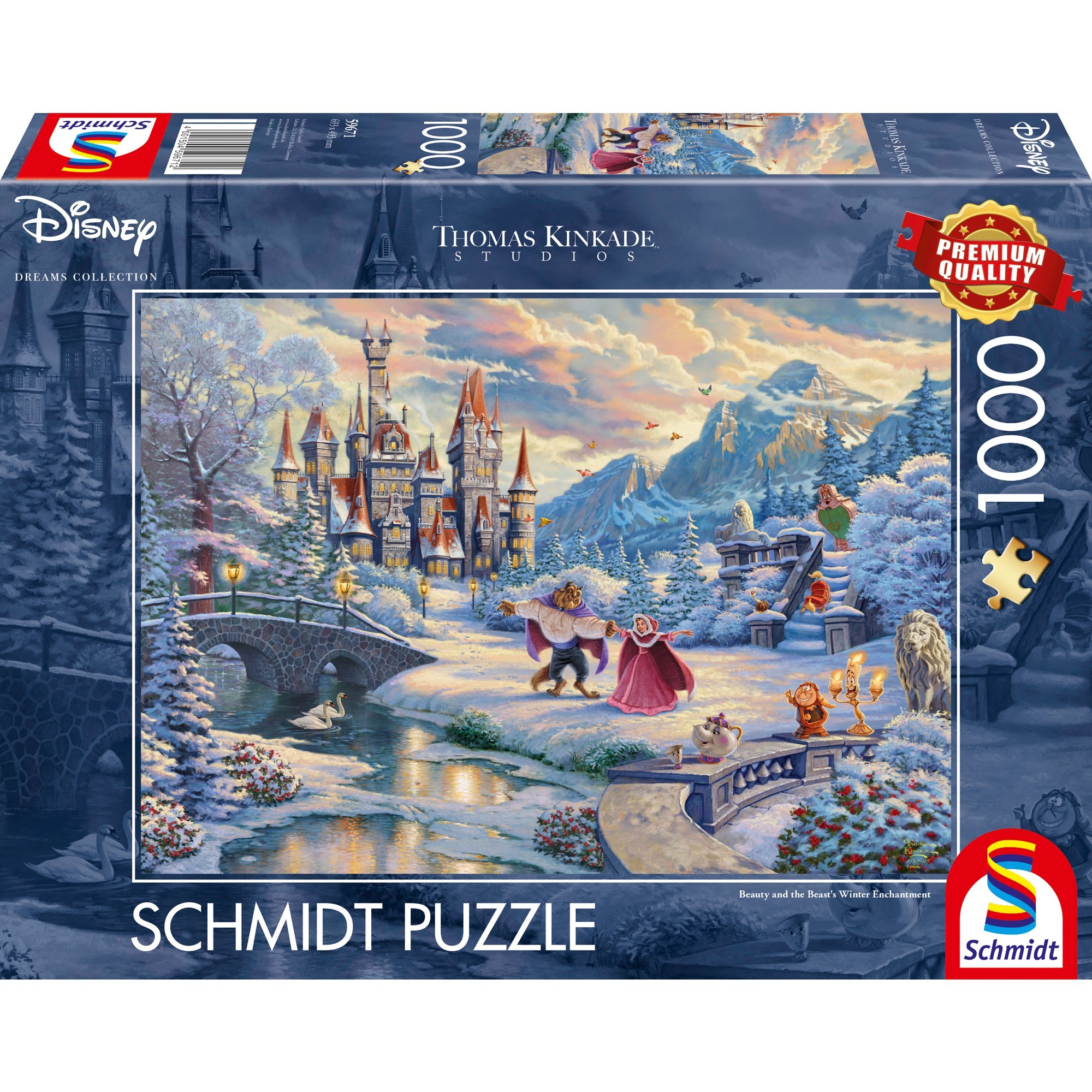 Thomas Kinkade Studios: Disney - Die Schöne und das Biest, Zauberhafter Winterabend