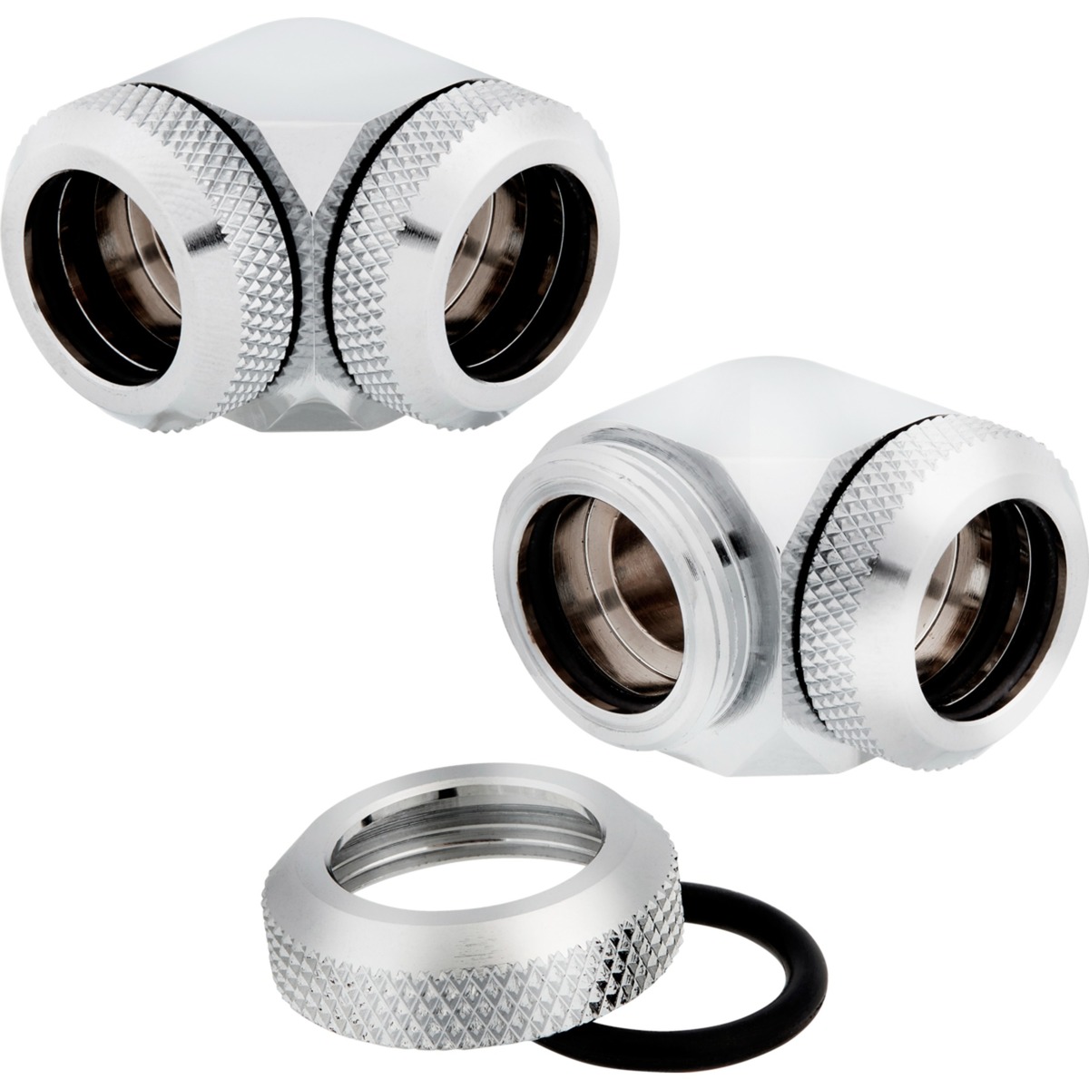 Hydro X Series XF Hardline-90°-Armatur, AD 14 mm, Doppelpack, Verbindung