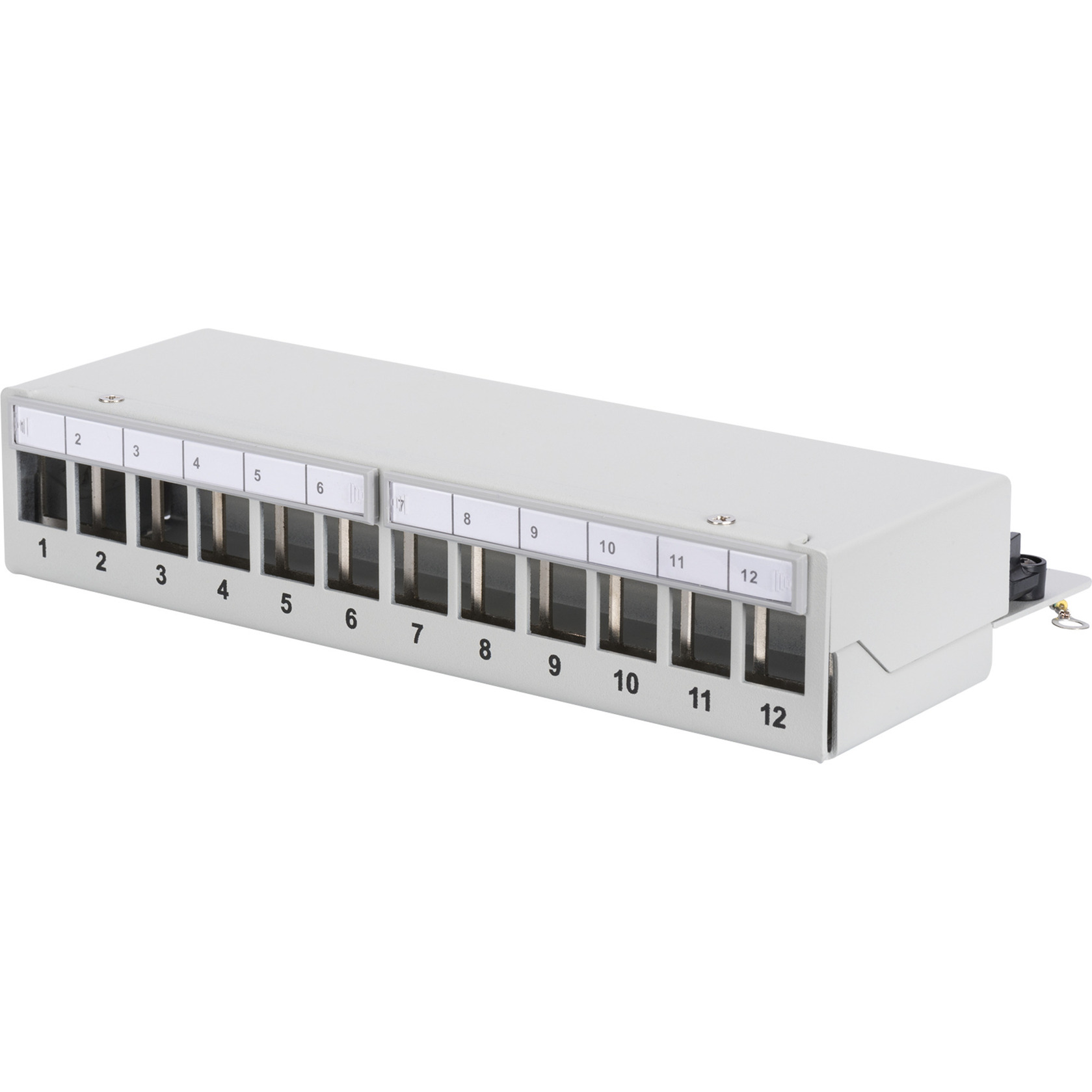 Modulares Desktop Patchpanel, 12-Port, geschirmt