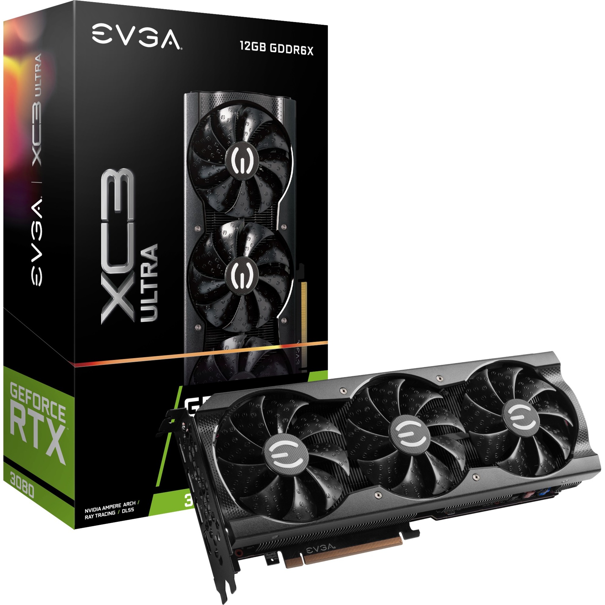 Evga GeForce RTX 3080 XC3 ULTRA LHR 12GB, Grafikkarte | 04250812445025 Evga GeForce RTX 3080 XC3 ULTRA LHR 12GB, Grafikkarte | 04250812445025