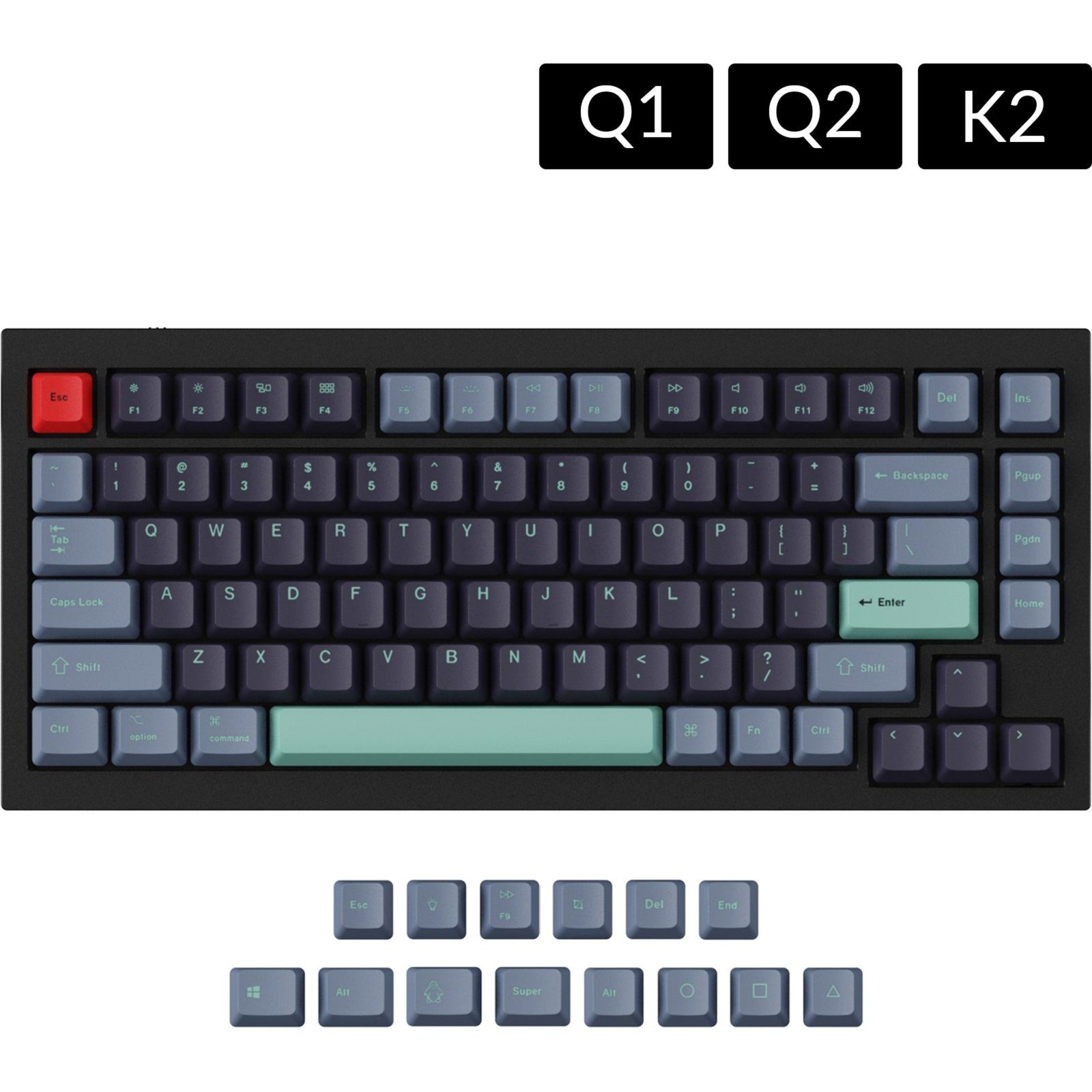 Keychron OEM Dye-Sub PBT Keycap-Set – Hacker, Tastenkappe | 04897115557828 Keychron OEM Dye-Sub PBT Keycap-Set – Hacker, Tastenkappe | 04897115557828