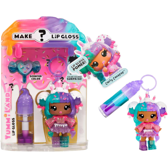 Yummiland Lip Gloss Doll: Mystery Color Change - Carly Cakepop, Puppe