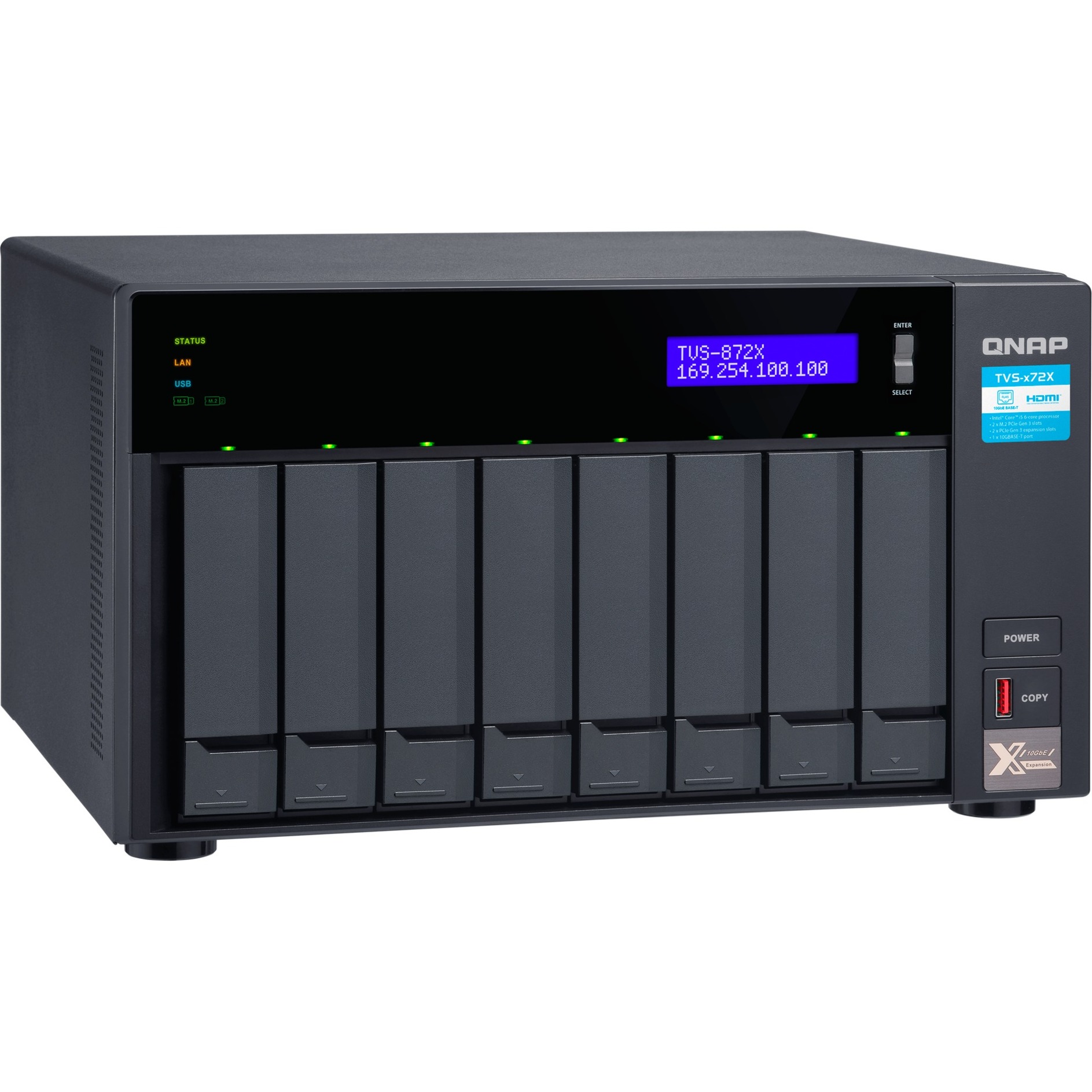 QNAP TVS-872XT-i7-16G, NAS | 04711103081372 QNAP TVS-872XT-i7-16G, NAS | 04711103081372
