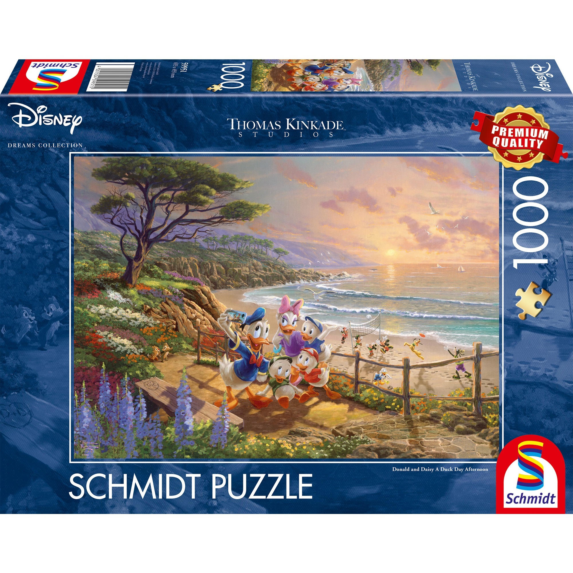 Thomas Kinkade Studios: Disney - Donald and Daisy A Duck Day Afternoon, Puzzle