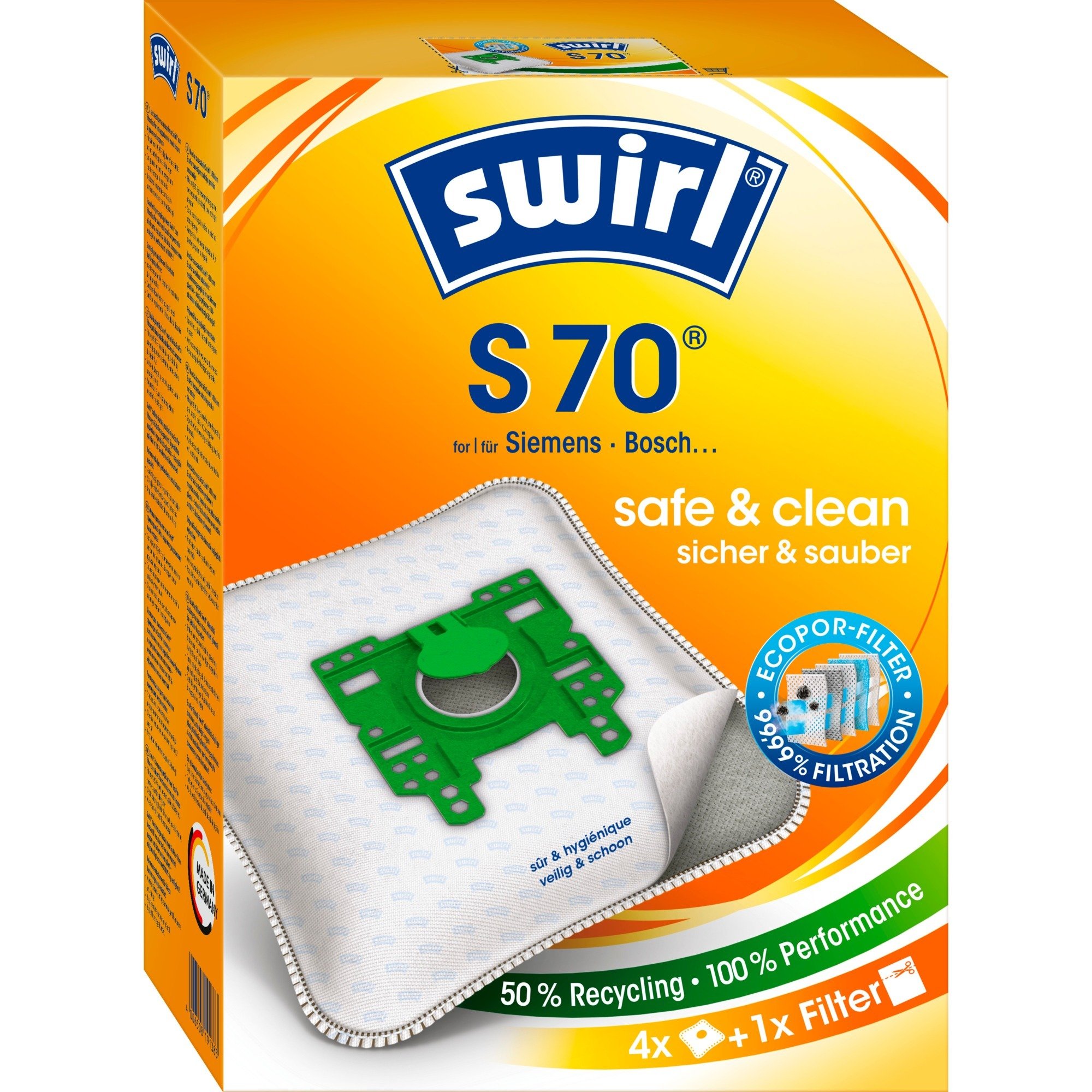 Swirl Staubsaugerbeutel S70 EcoPor | 04006508191383 Swirl Staubsaugerbeutel S70 EcoPor | 04006508191383