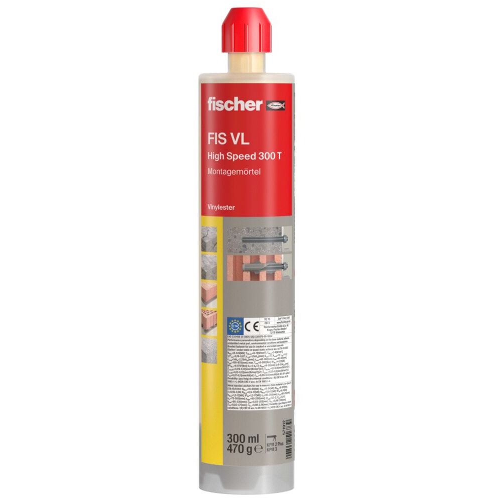 Fischer Injektionsmörtel FIS VL 300 T High Speed | 04048962516739 Fischer Injektionsmörtel FIS VL 300 T High Speed | 04048962516739