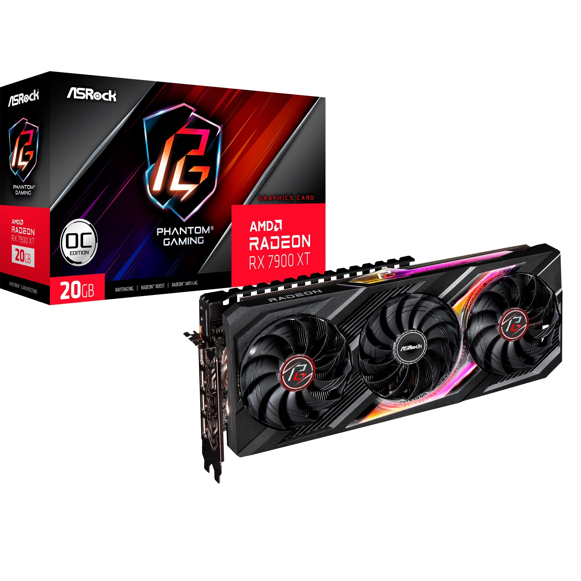 ASRock Radeon RX 7900 XT Phantom Gaming 20GB OC, Grafikkarte | 04710483941740