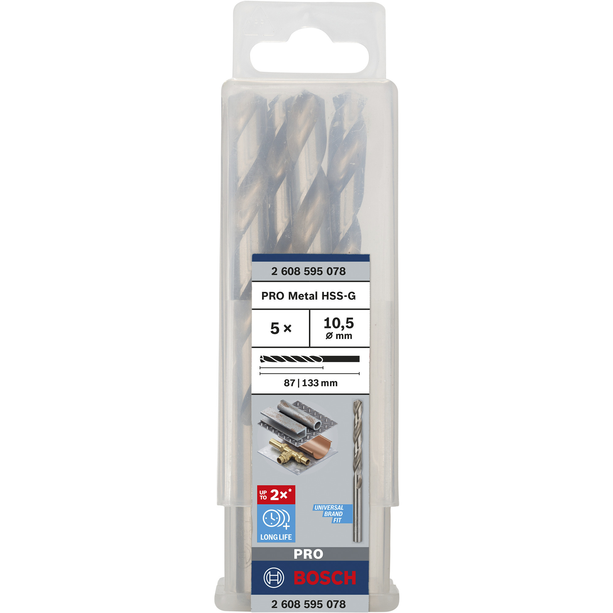 PRO Metal HSS-G Spiralbohrer, Ø 10,5mm
