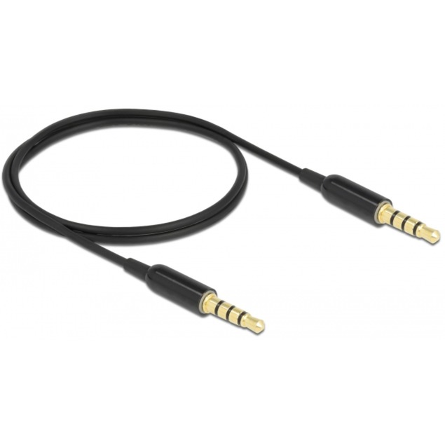Klinkenkabel 3,5mm 4Pin > 3,5mm 4Pin Stecker Ultra Slim