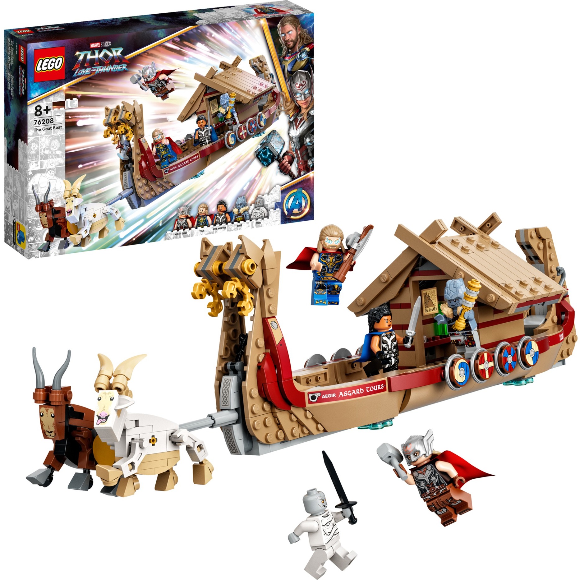 76208 Marvel Super Heroes Das Ziegenboot, Konstruktionsspielzeug