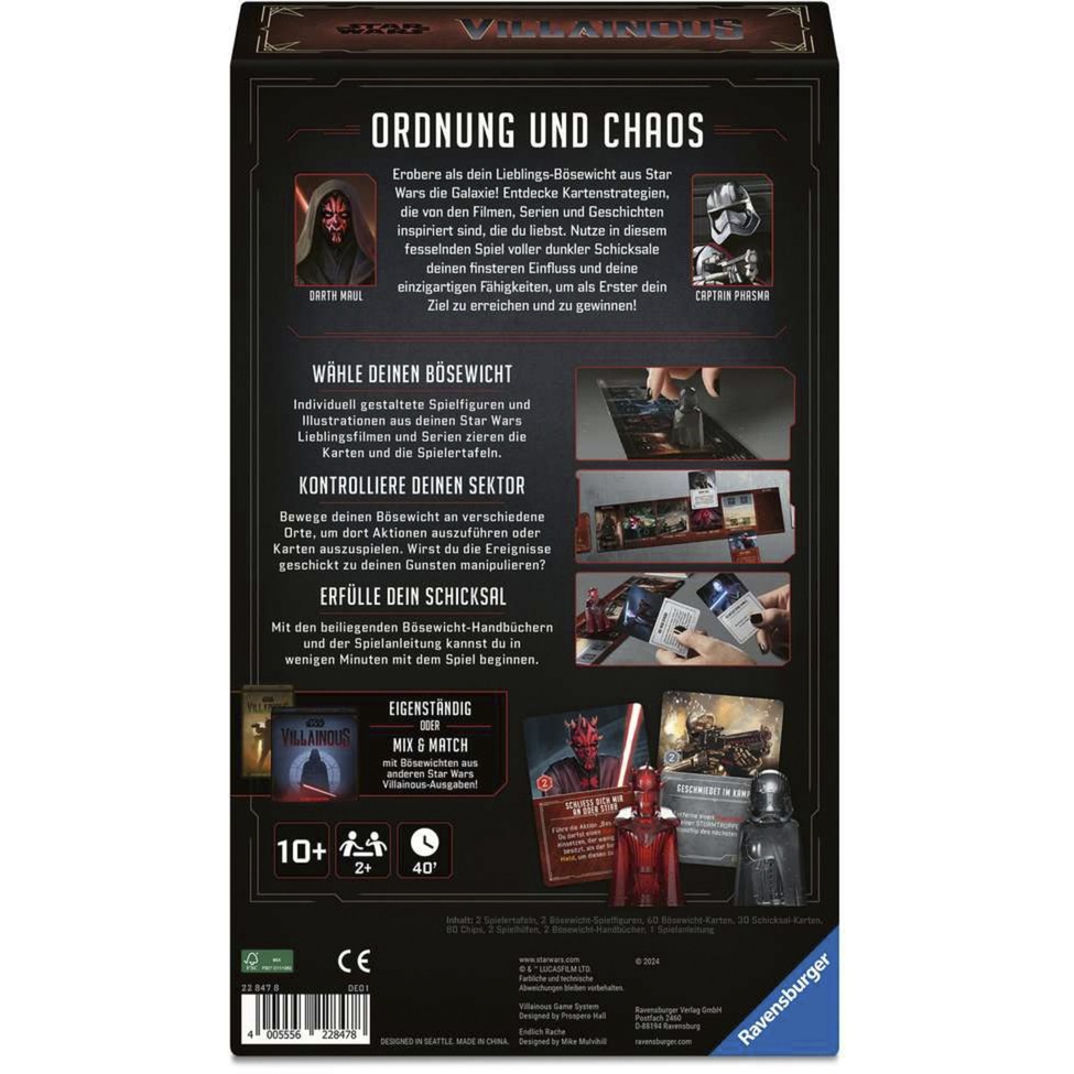 Star Wars Villainous - Power of the Dark Side | Giochi da Tavolo | Ravensburger