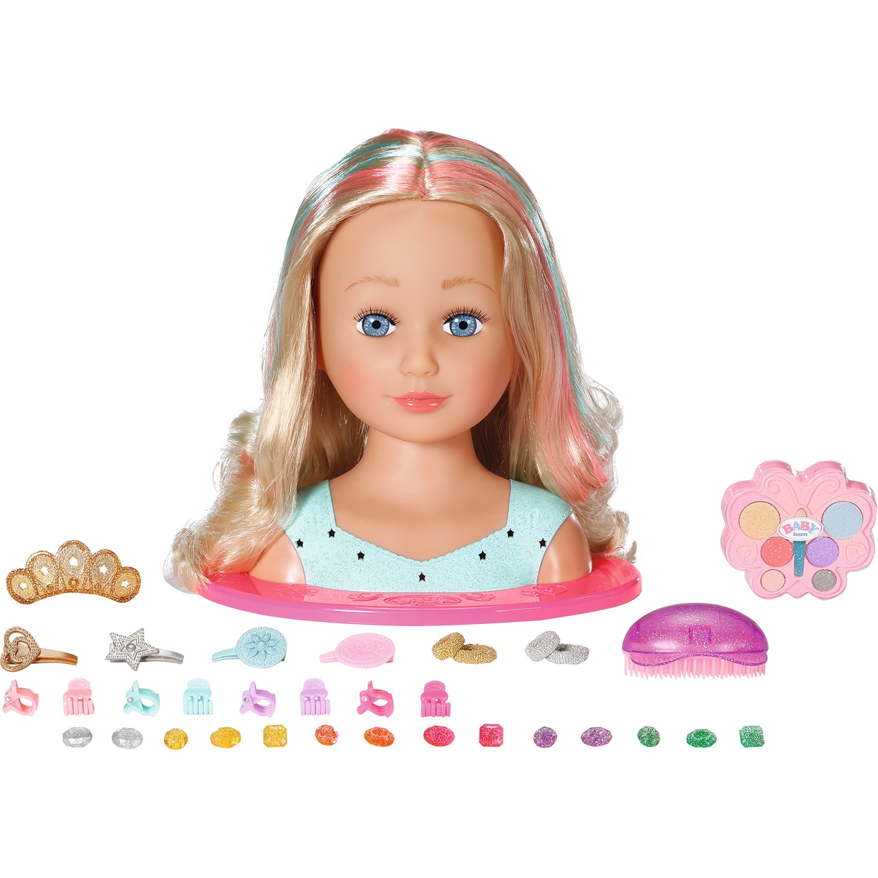BABY born® Sister Styling Head Princess, Schmink- und Frisierkopf