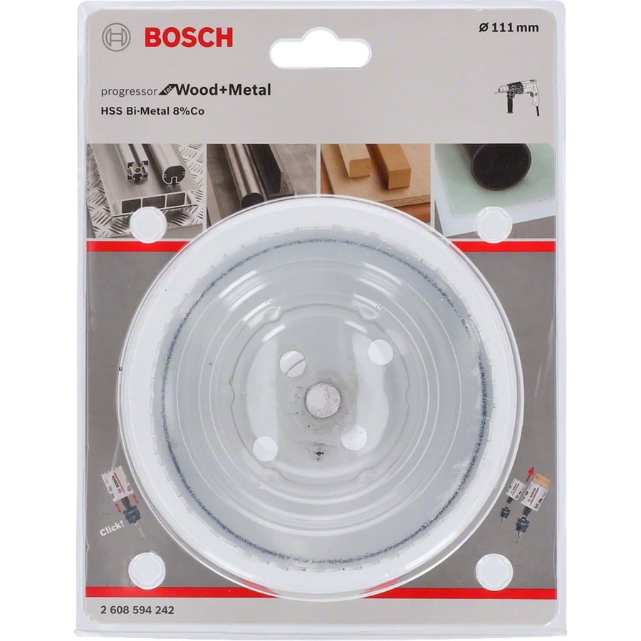 Bosch Lochsäge BiM Progressor for Wood & Metal, Ø 111mm | 03165140950114 Bosch Lochsäge BiM Progressor for Wood & Metal, Ø 111mm | 03165140950114