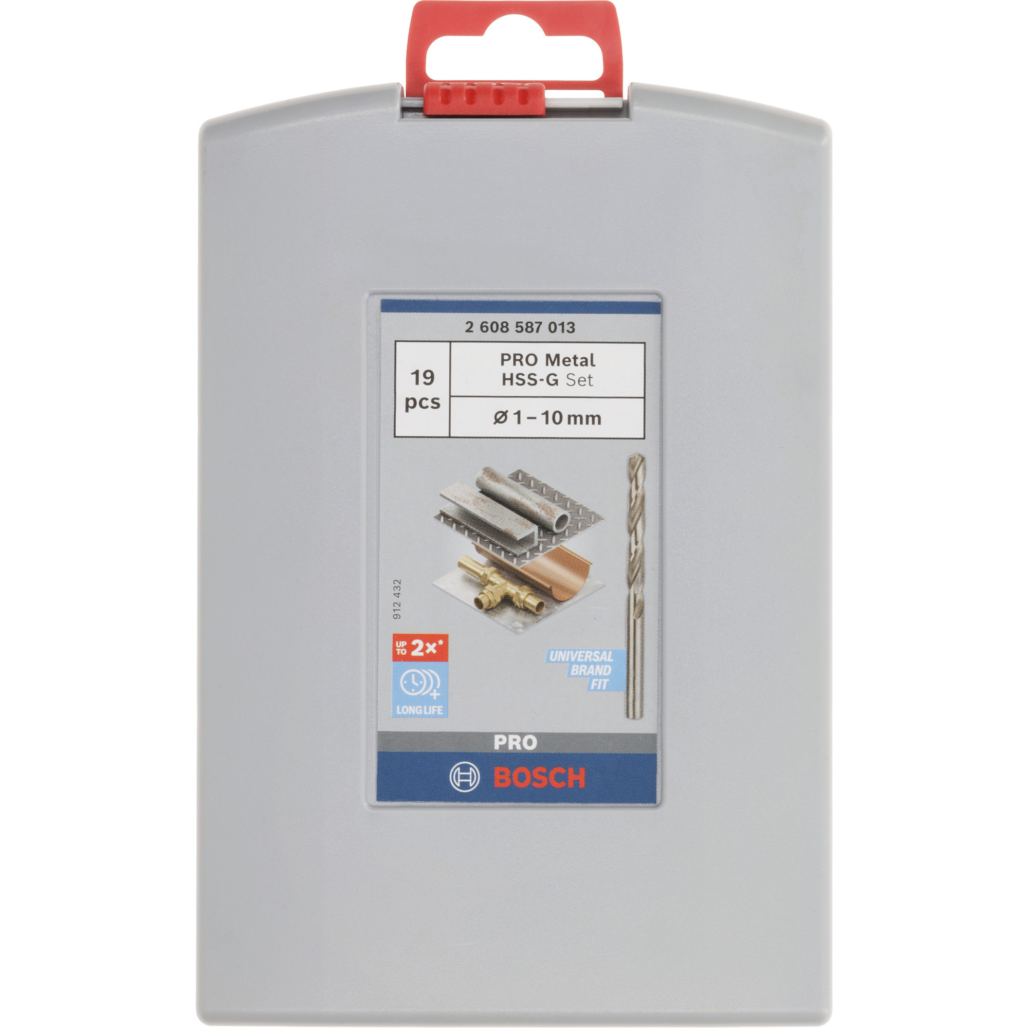 PRO Metal HSS-G Bohrer-Satz, 19-teilig