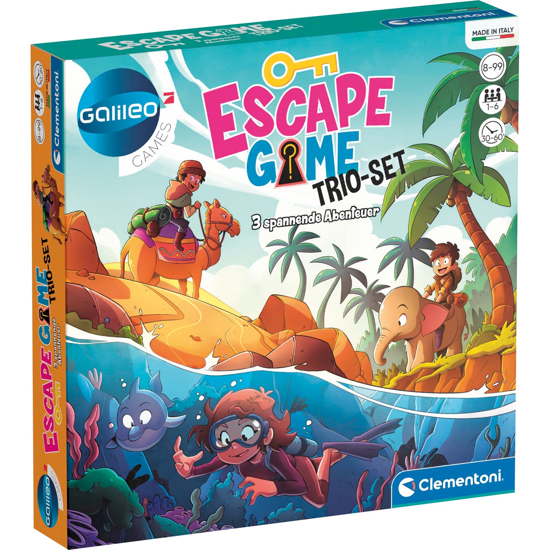 Clementoni Escape Game Trio-Set, Partyspiel | 08005125593538 Clementoni Escape Game Trio-Set, Partyspiel | 08005125593538