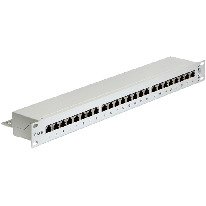 Delock 19″ Patchpanel 24 Port Cat.6 | 04043619433001 Delock 19″ Patchpanel 24 Port Cat.6 | 04043619433001