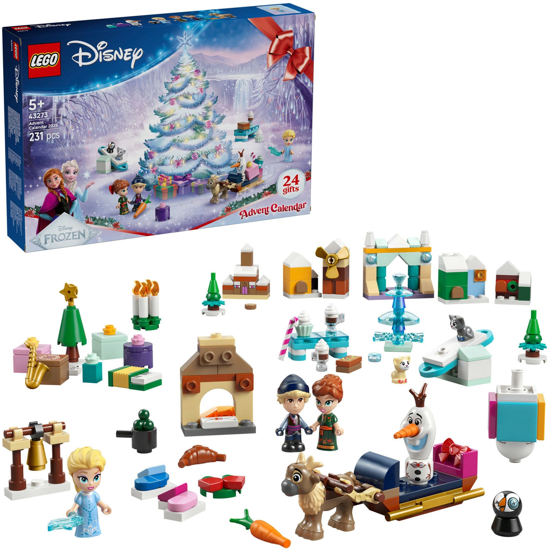 43273 Disney Frozen Adventskalender 2025, Konstruktionsspielzeug
