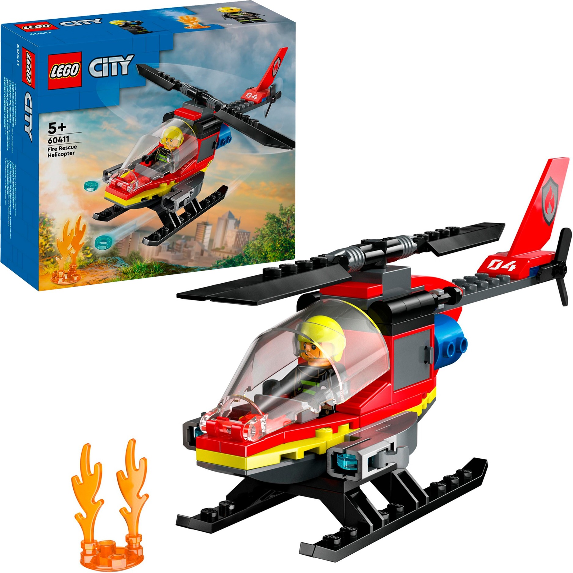 60411 City Feuerwehrhubschrauber, Konstruktionsspielzeug