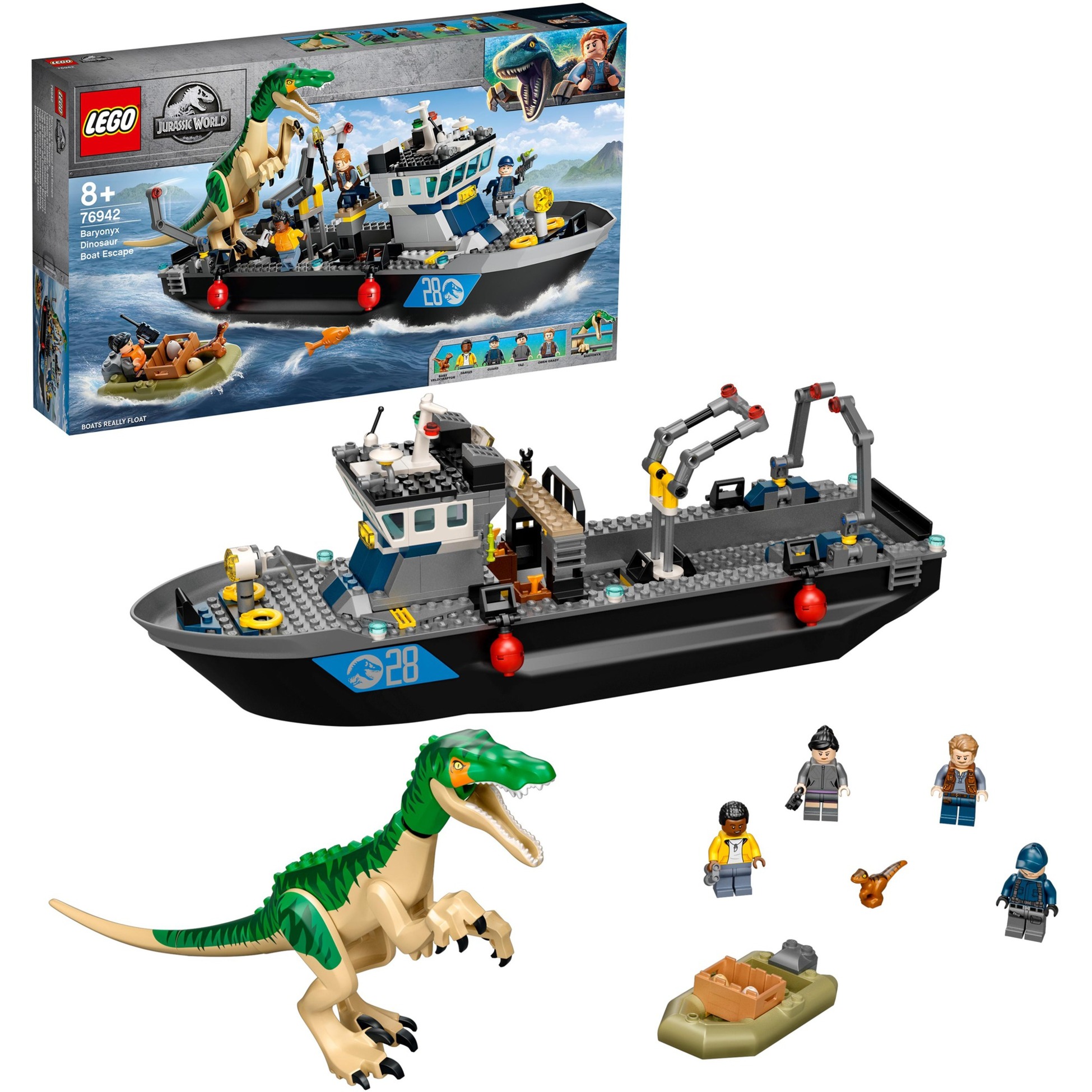 76942 Jurassic World Flucht des Baryonyx, Konstruktionsspielzeug