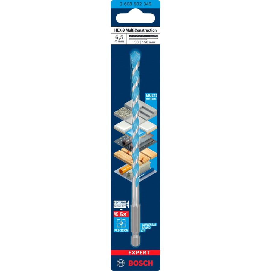 EXPERT HEX-9 MultiConstruction Bohrer, Ø 6,5mm