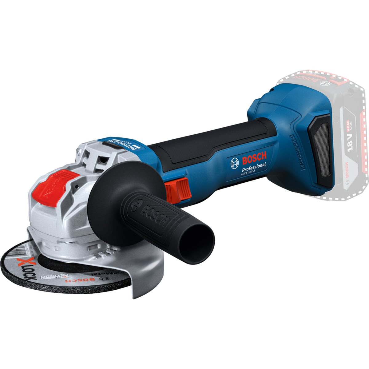 X-LOCK Akku-Winkelschleifer GWX 18V-8 Professional solo, 18Volt