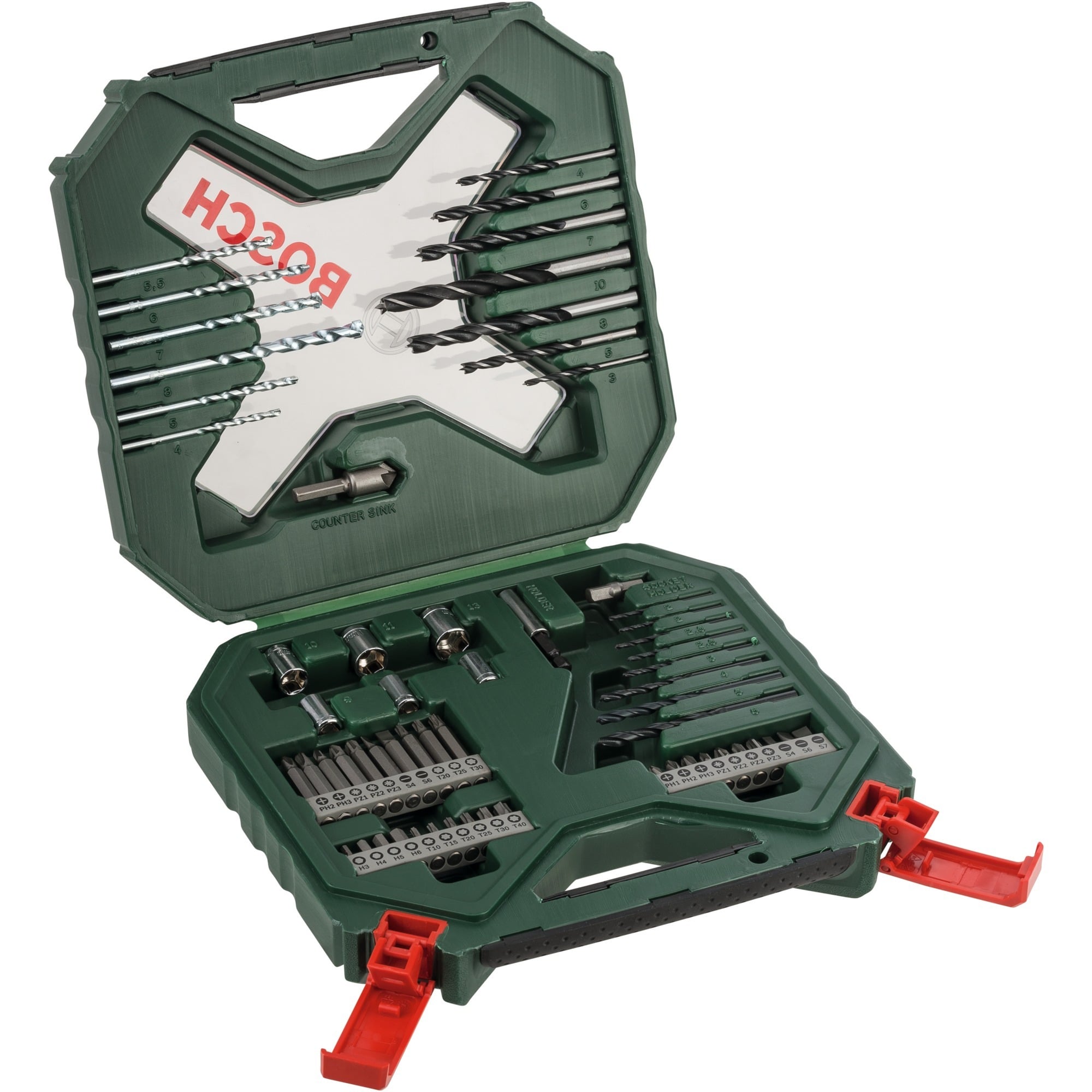 X-Line Bohrer- und Schrauber-Set, 60-teilig, Bohrer- & Bit-Satz