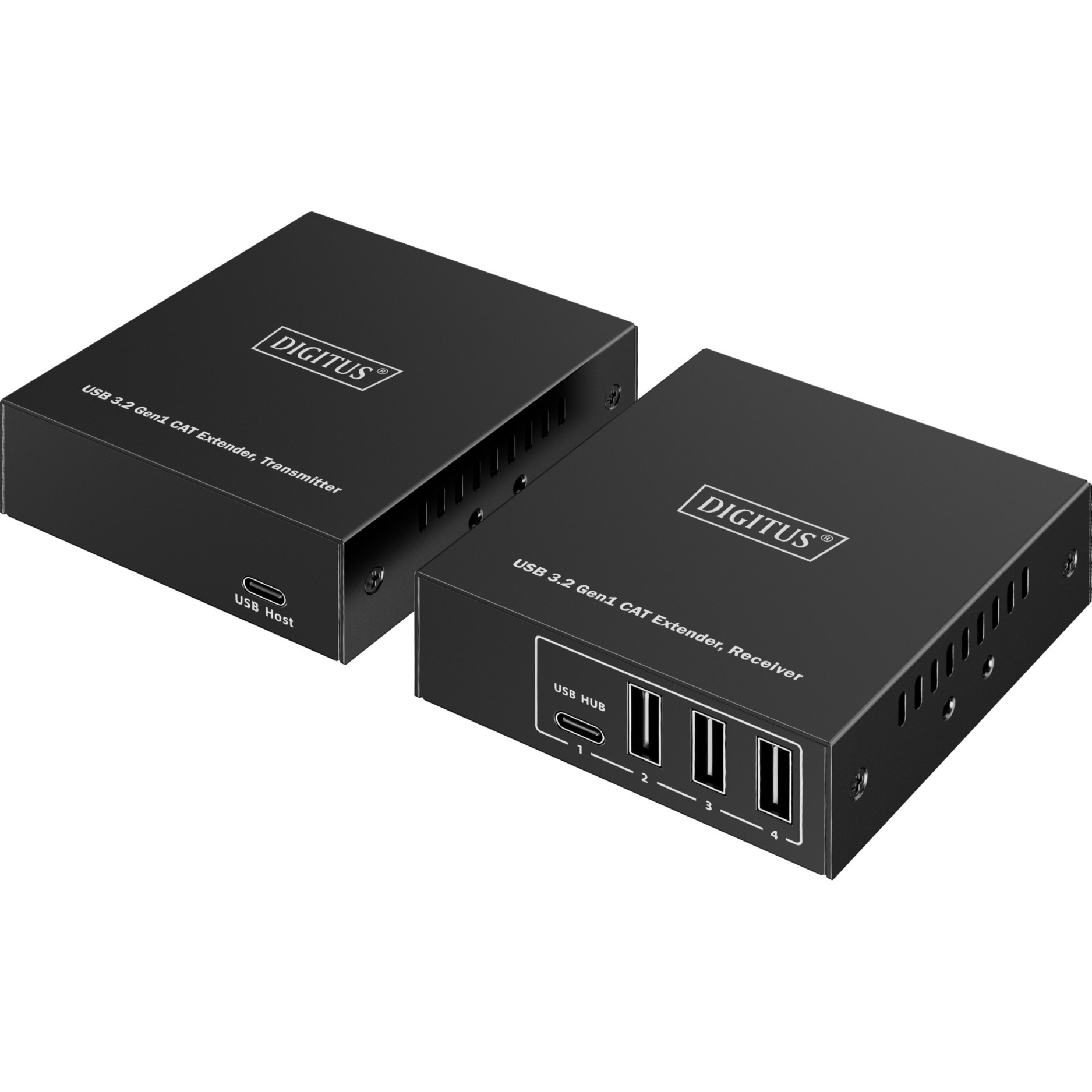 USB 3.2 Gen1 CAT Extender-Set, 5Gbps, 100 Meter, USB-Extender