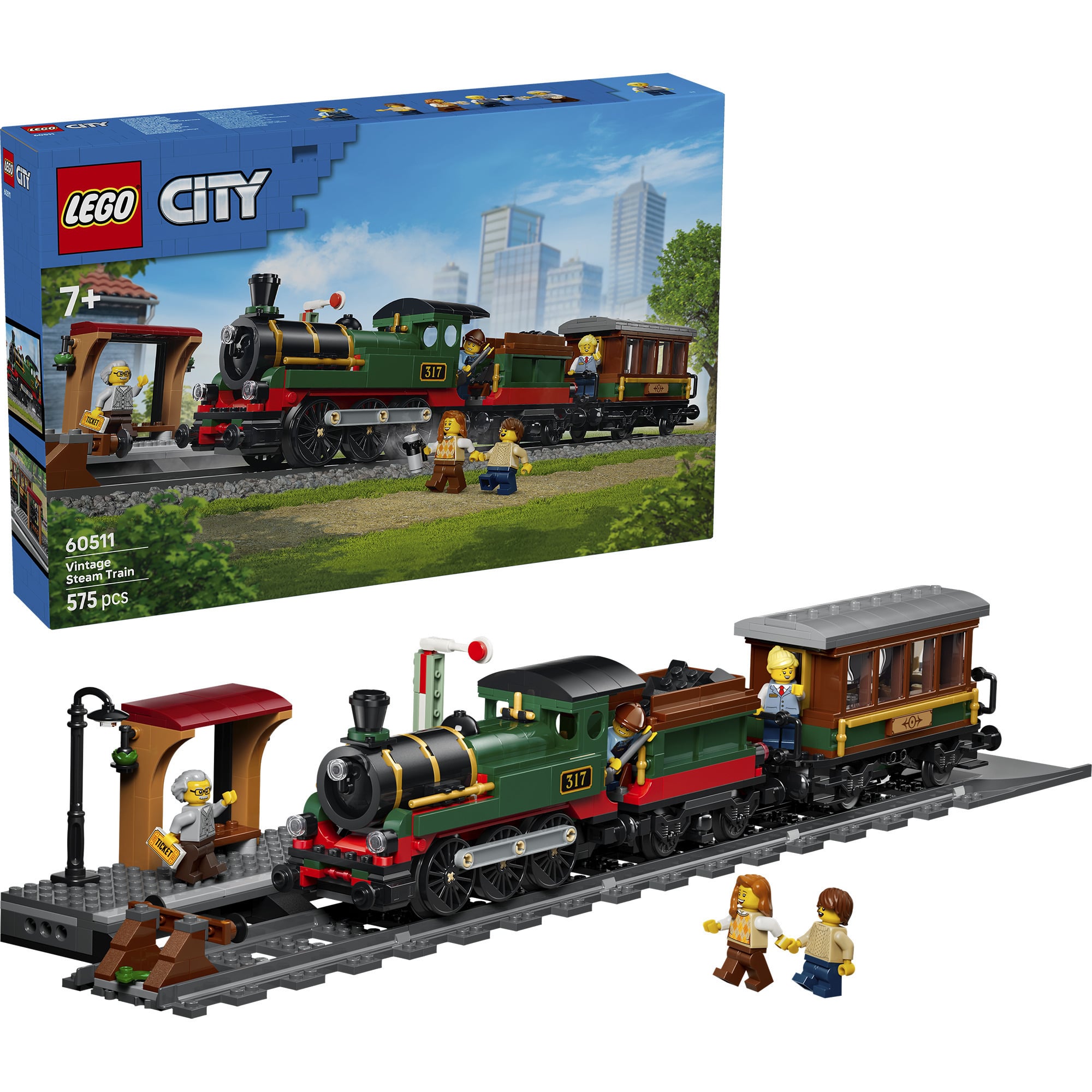 60511 City Klassischer Dampfzug, Konstruktionsspielzeug