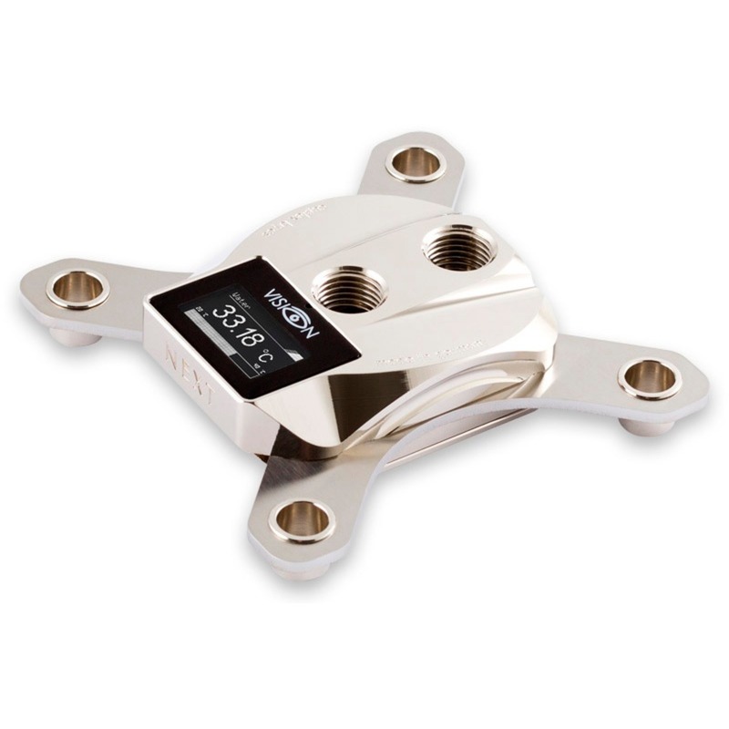 Aquacomputer cuplex kryos NEXT mit VISION 2011/2011-3/2066, Nickel/Nickel, CPU-Kühler | 04260473310228