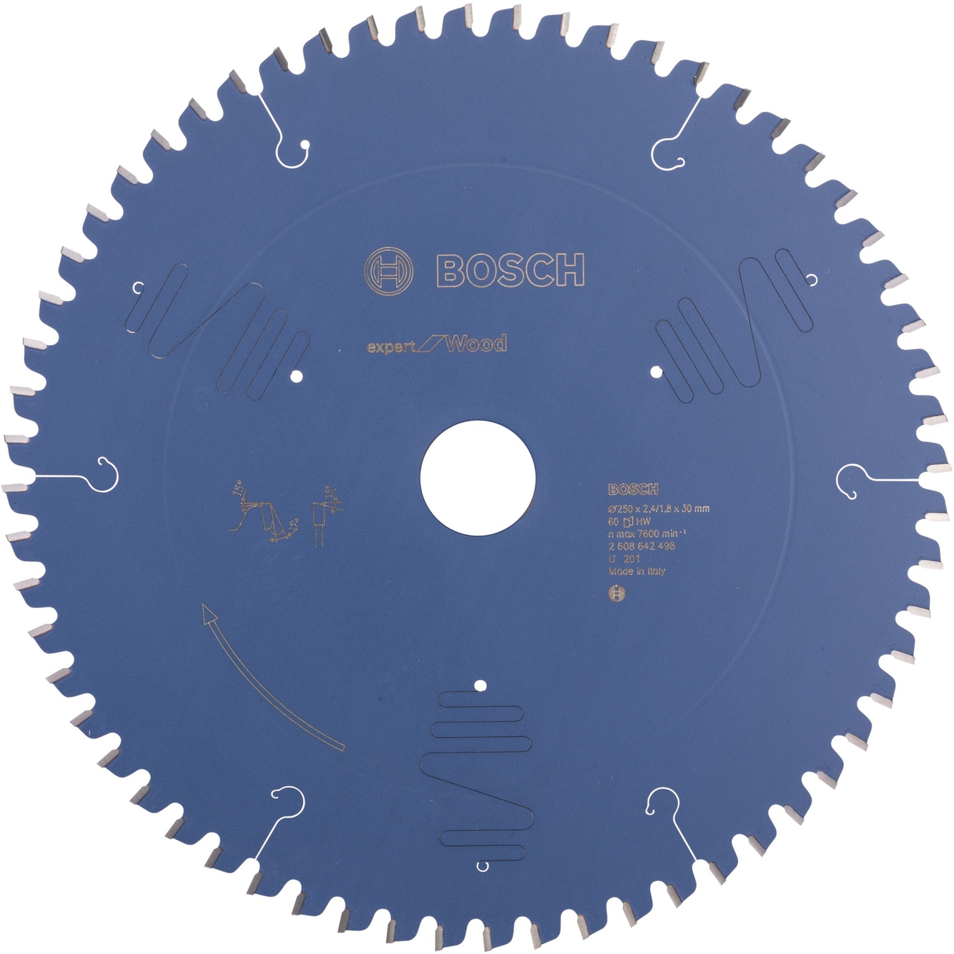 EXPERT Wood Kreissägeblatt, Ø 250mm, 60Z