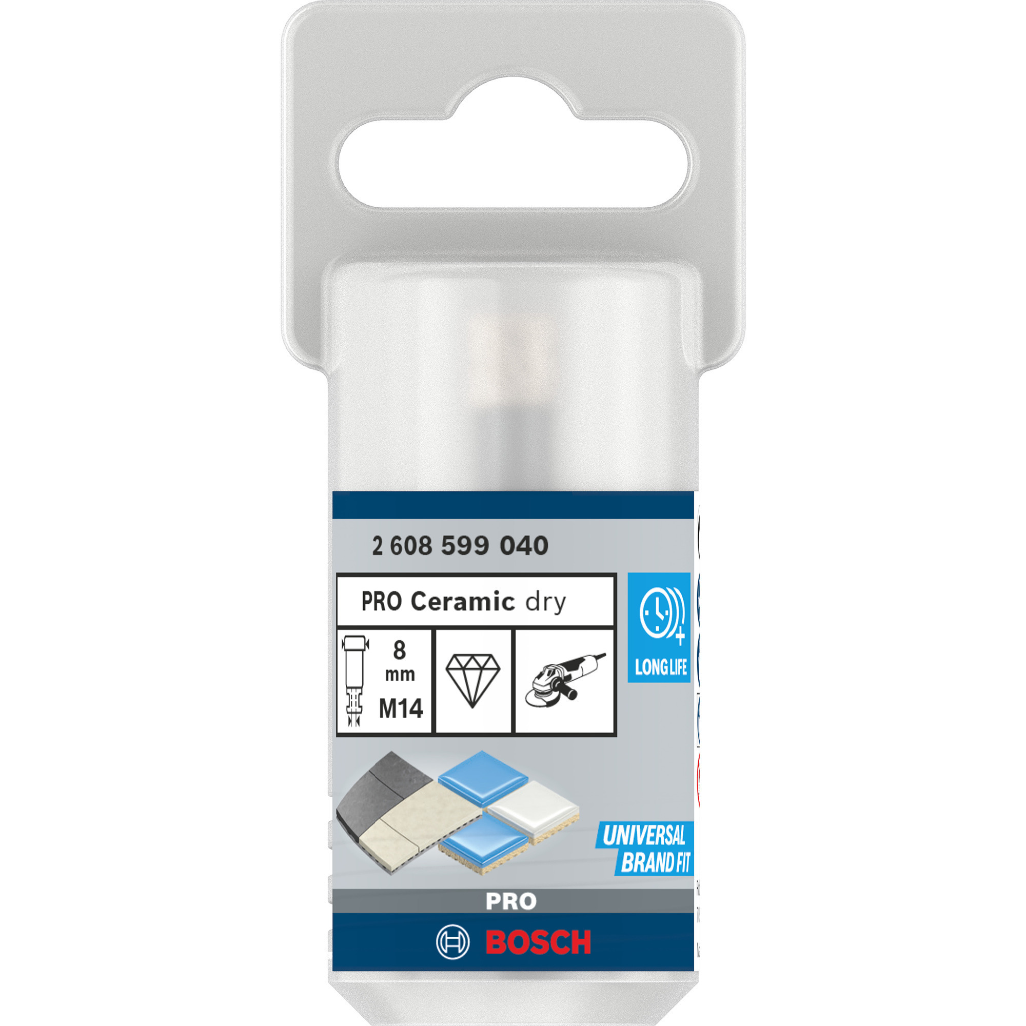PRO Ceramic dry Bohrkrone, Ø 8mm, Bohrer