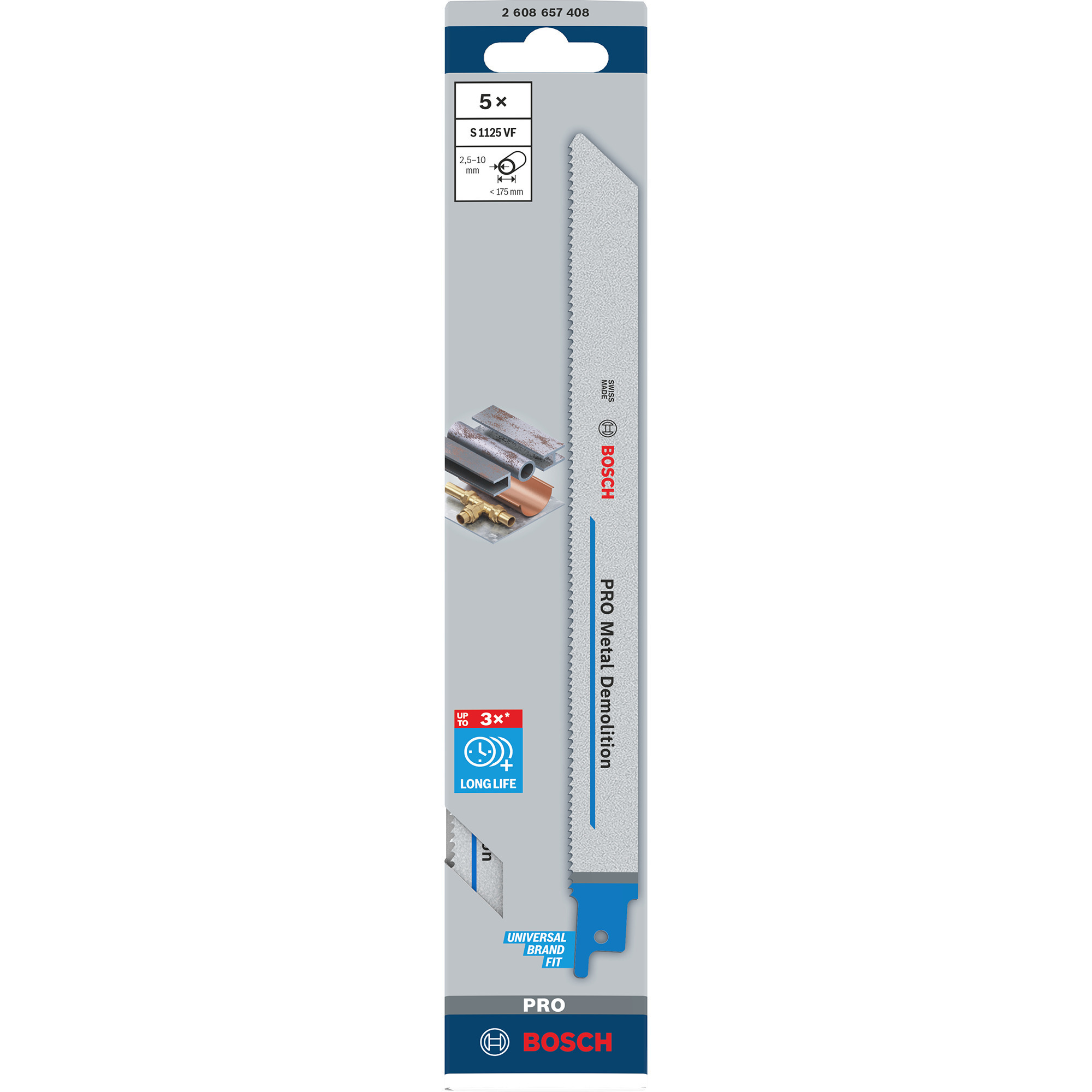 PRO Metal Demolition Säbelsägeblatt S 1125 VF, 5 Stück