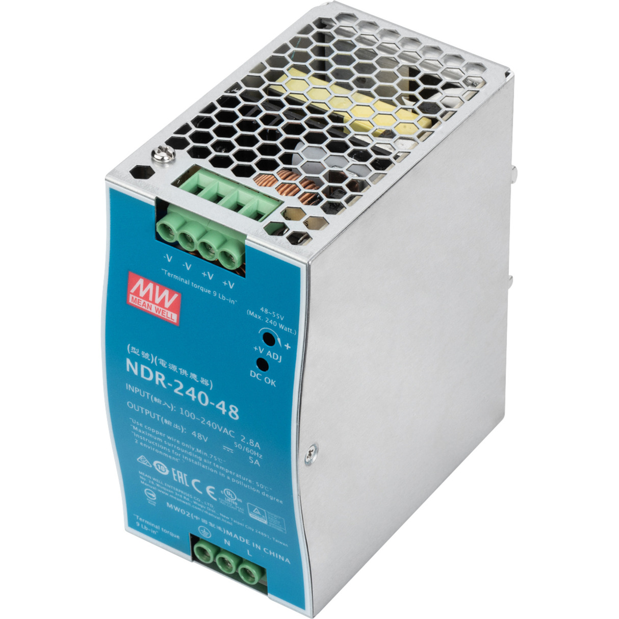 Industrielles Netzteil, 48V DC, 240 Watt