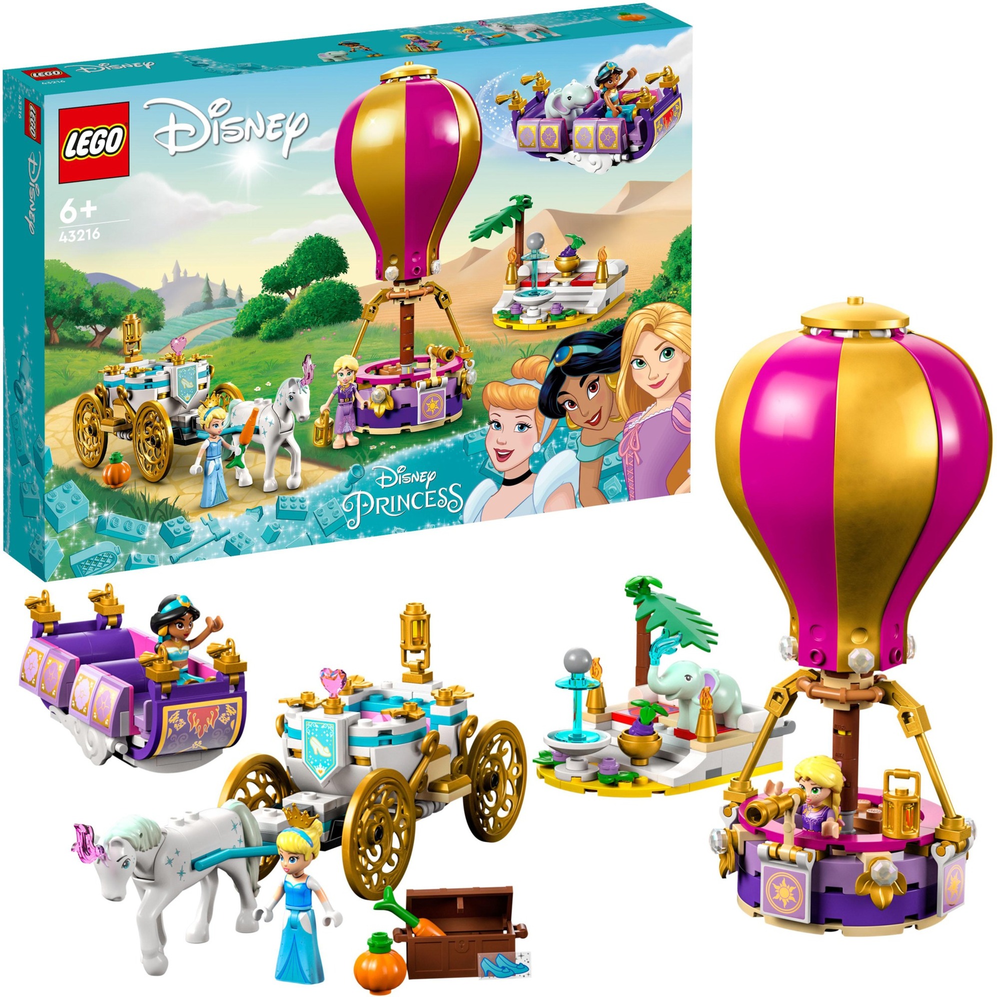 43216 Disney Princess Prinzessinnen auf magischer Reise, Konstruktionsspielzeug
