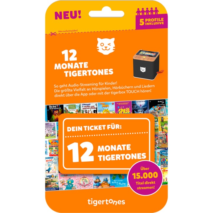 Tigermedia tigerticket 12 Monate, Hörbuch | 04260535486052 Tigermedia tigerticket 12 Monate, Hörbuch | 04260535486052