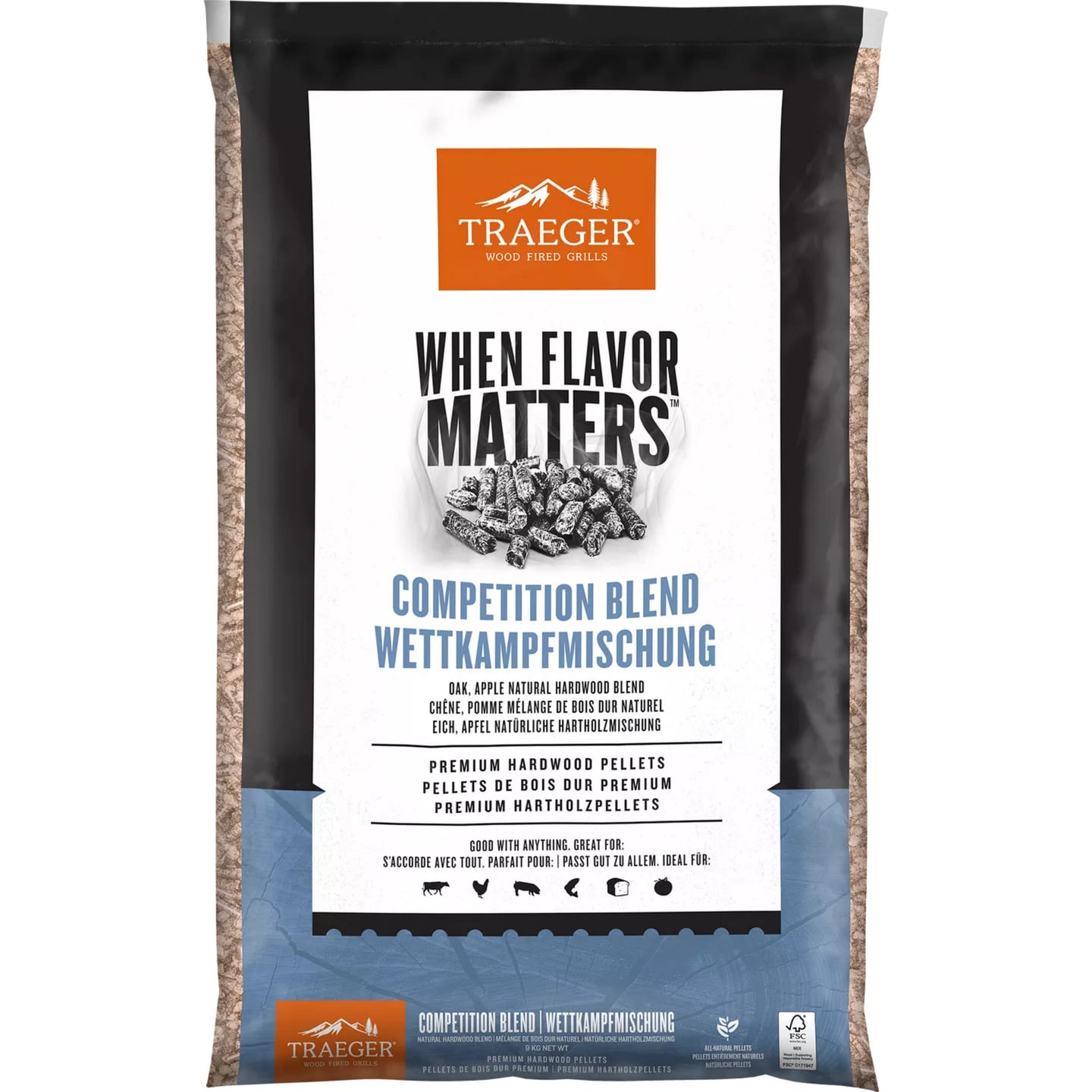 Hartholz Pellets COMPETITION BLEND, 9kg, Brennstoff