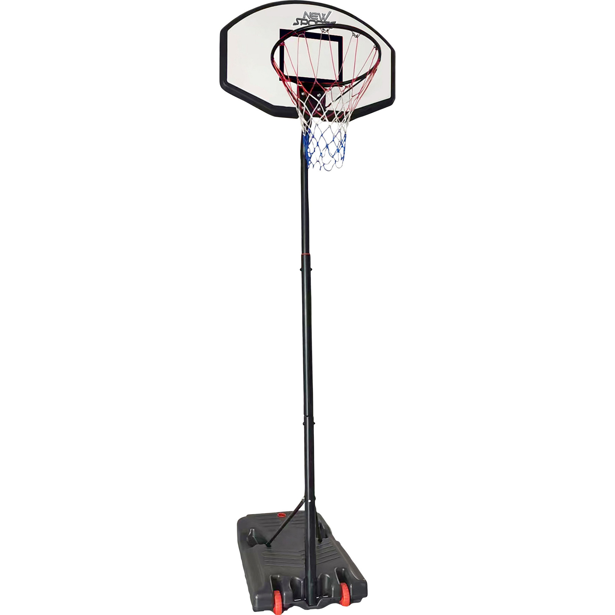 Basketballständer höhenverstellbar bis 265 cm mit befüllbarem Standfuß und Metallring