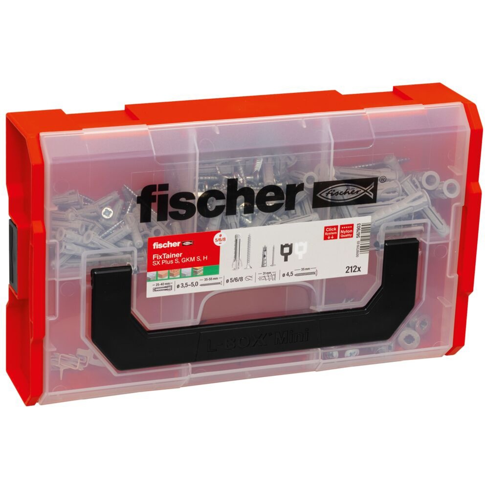 Fischer FixTainer SX Plus Dübel- und Schrauben-Box | 04048962482294 Fischer FixTainer SX Plus Dübel- und Schrauben-Box | 04048962482294
