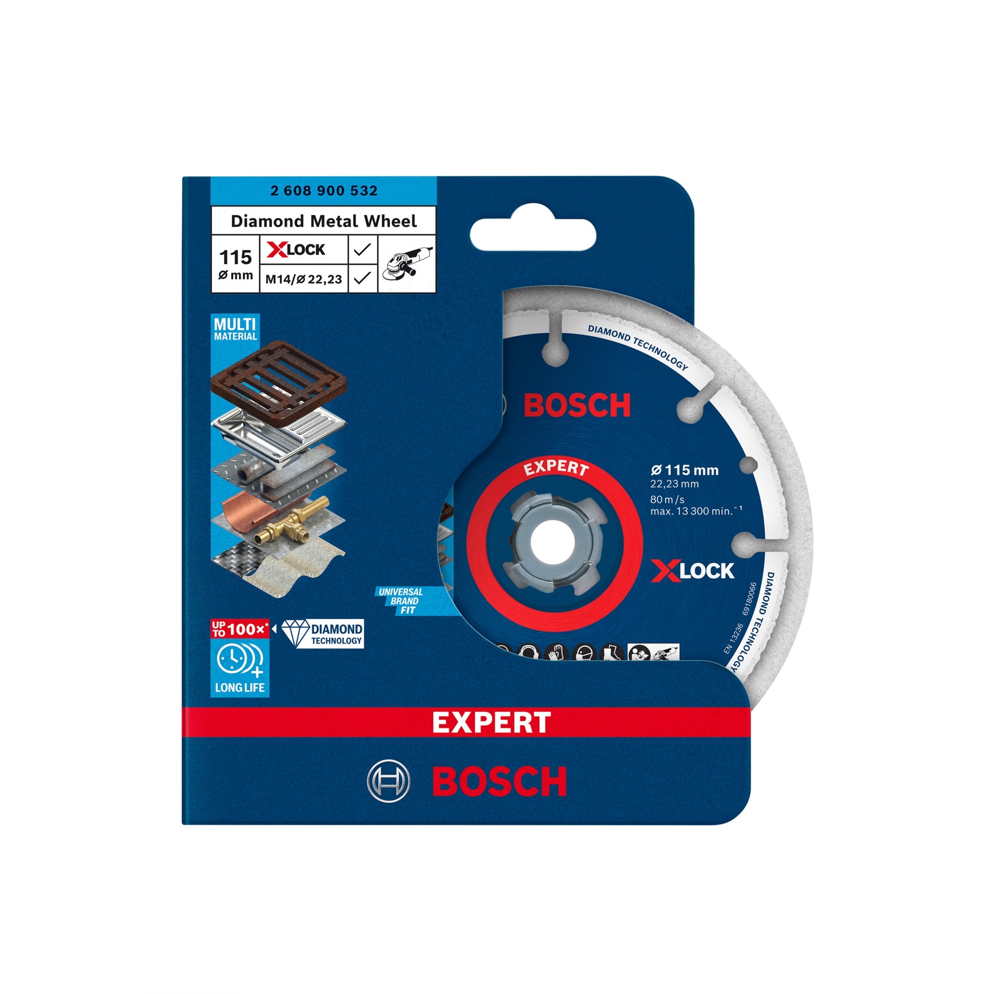 X-LOCK Diamanttrennscheibe EXPERT Diamond Metal Wheel, Ø 115mm