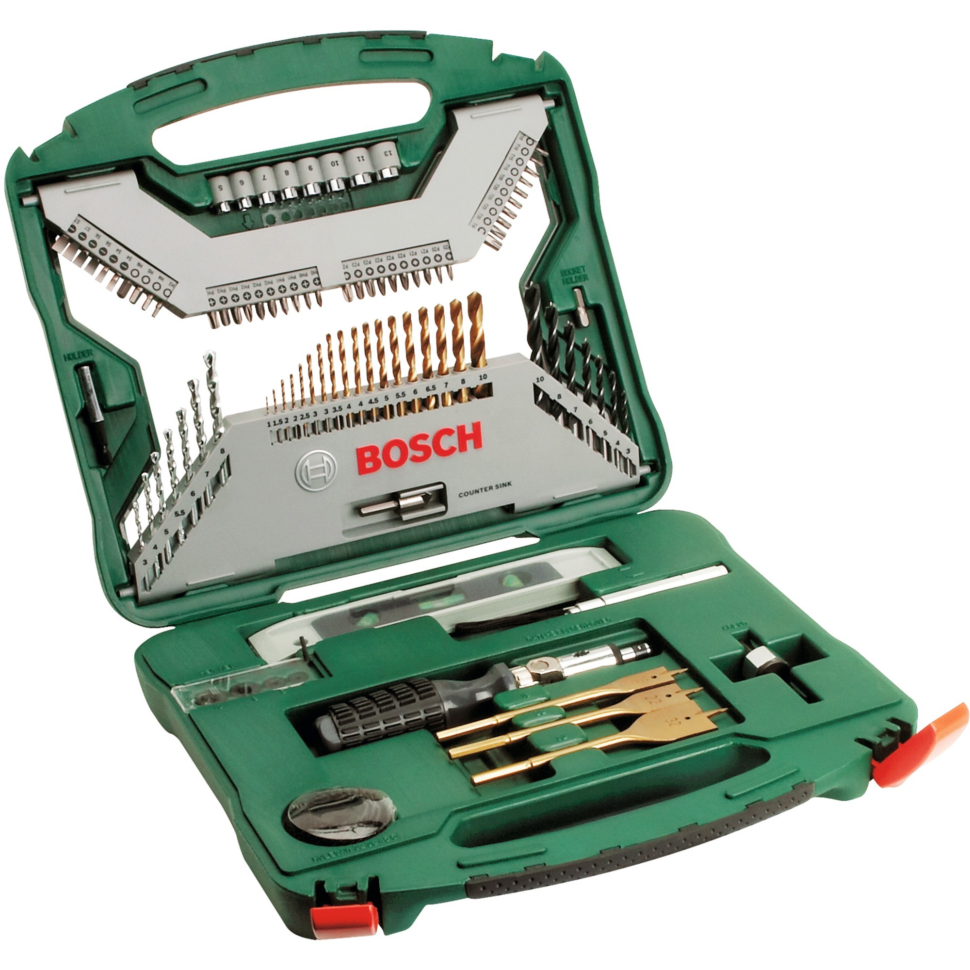 X-Line Titanium Bohrer- und Schrauber-Set, 100-teilig, Bohrer- & Bit-Satz