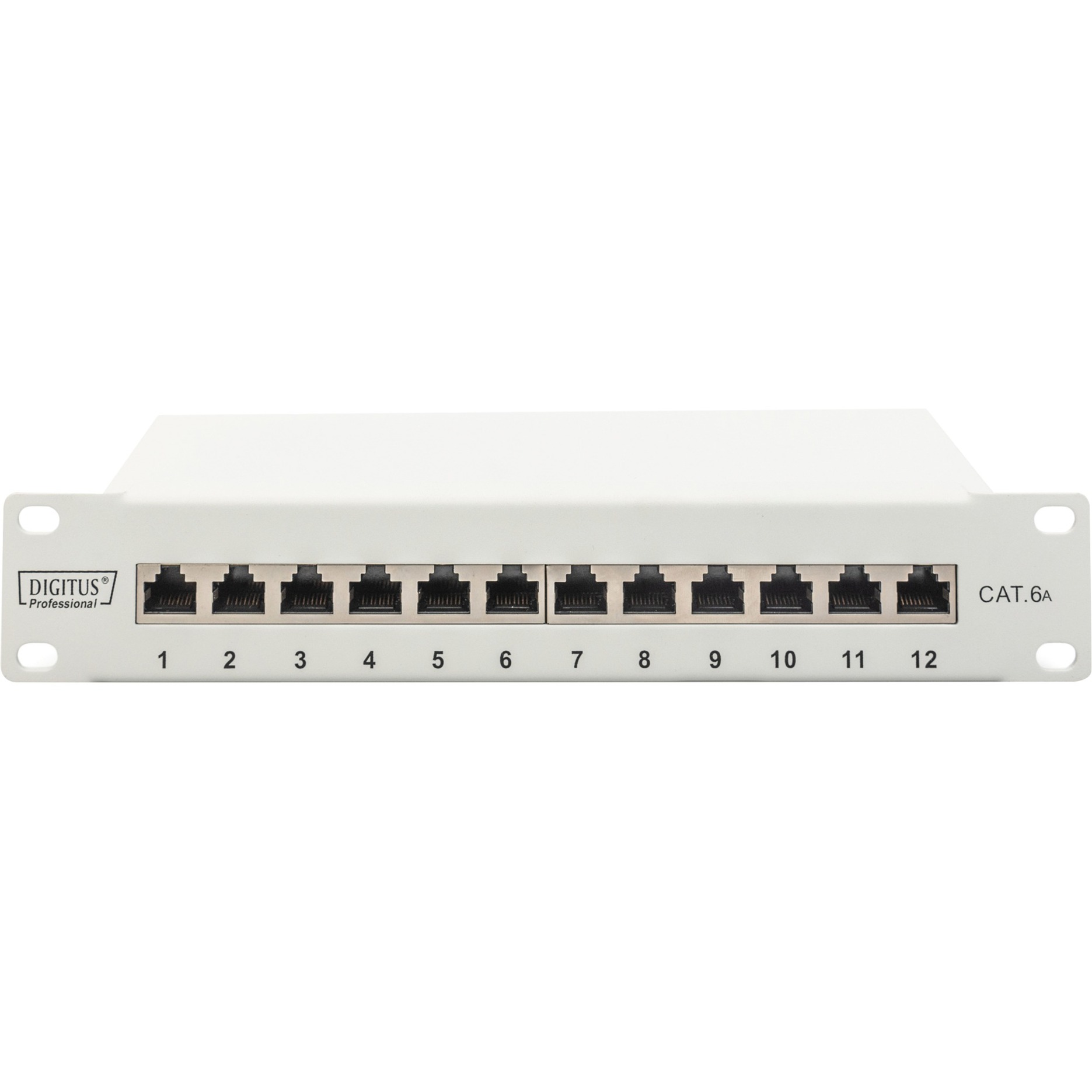 Digitus 10″ Patchpanel DN-91612S-EA-G, 12-Port, Cat.6a | 04016032454878 Digitus 10″ Patchpanel DN-91612S-EA-G, 12-Port, Cat.6a | 04016032454878