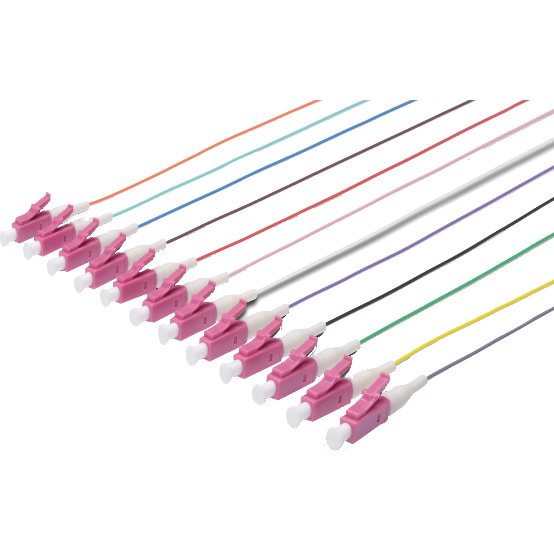 Durchgefärbte LC Simplex OM4 Pigtails, Kabel