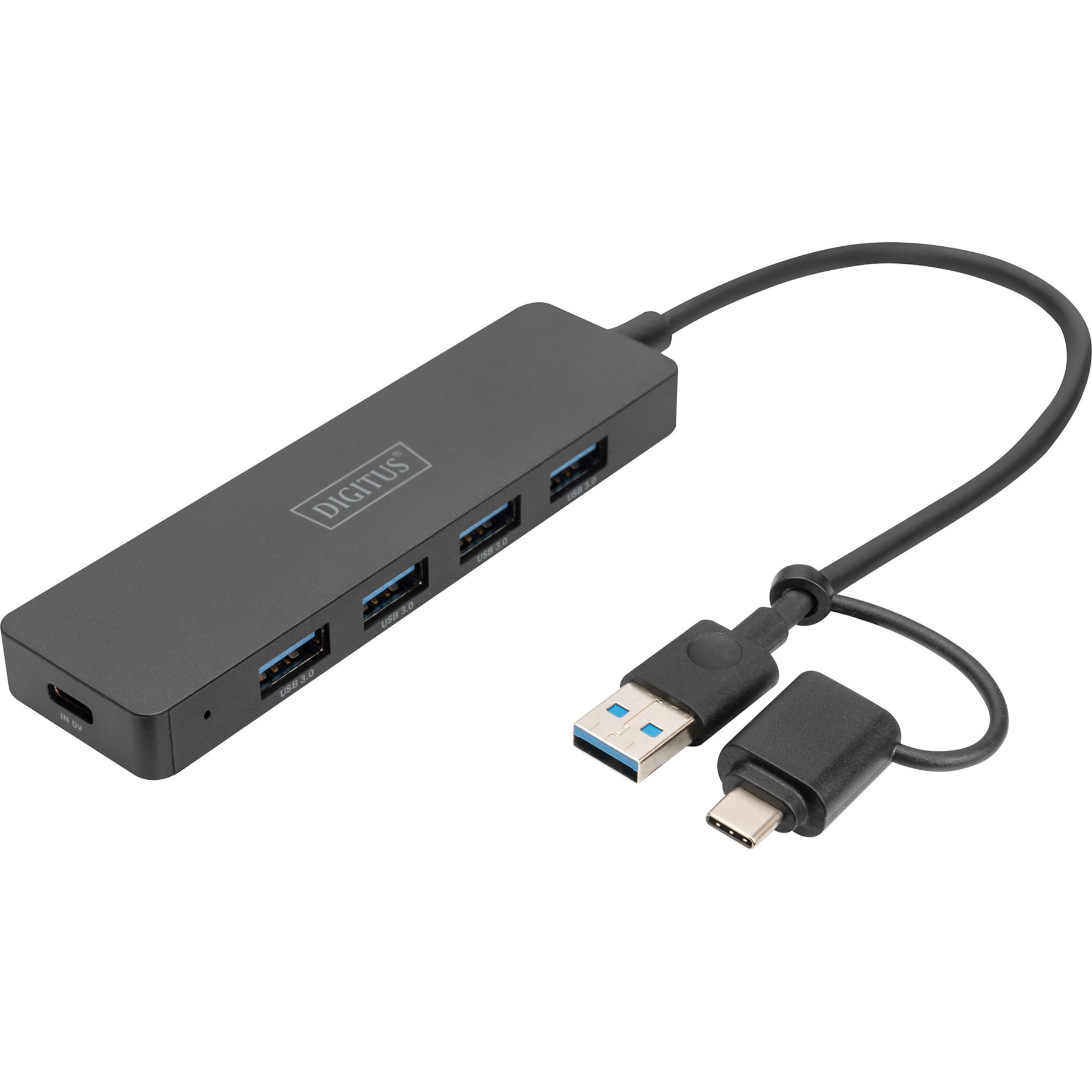 USB 3.0 Hub 4-Port Slim Line, USB-Hub