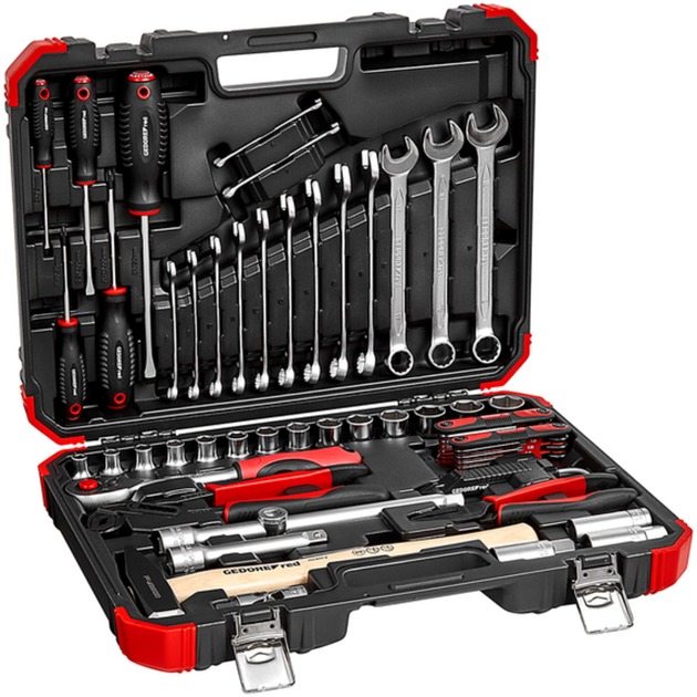 red Steckschlüssel-Satz 1/2" Auto-Universal, 61-teilig, Werkzeug-Set