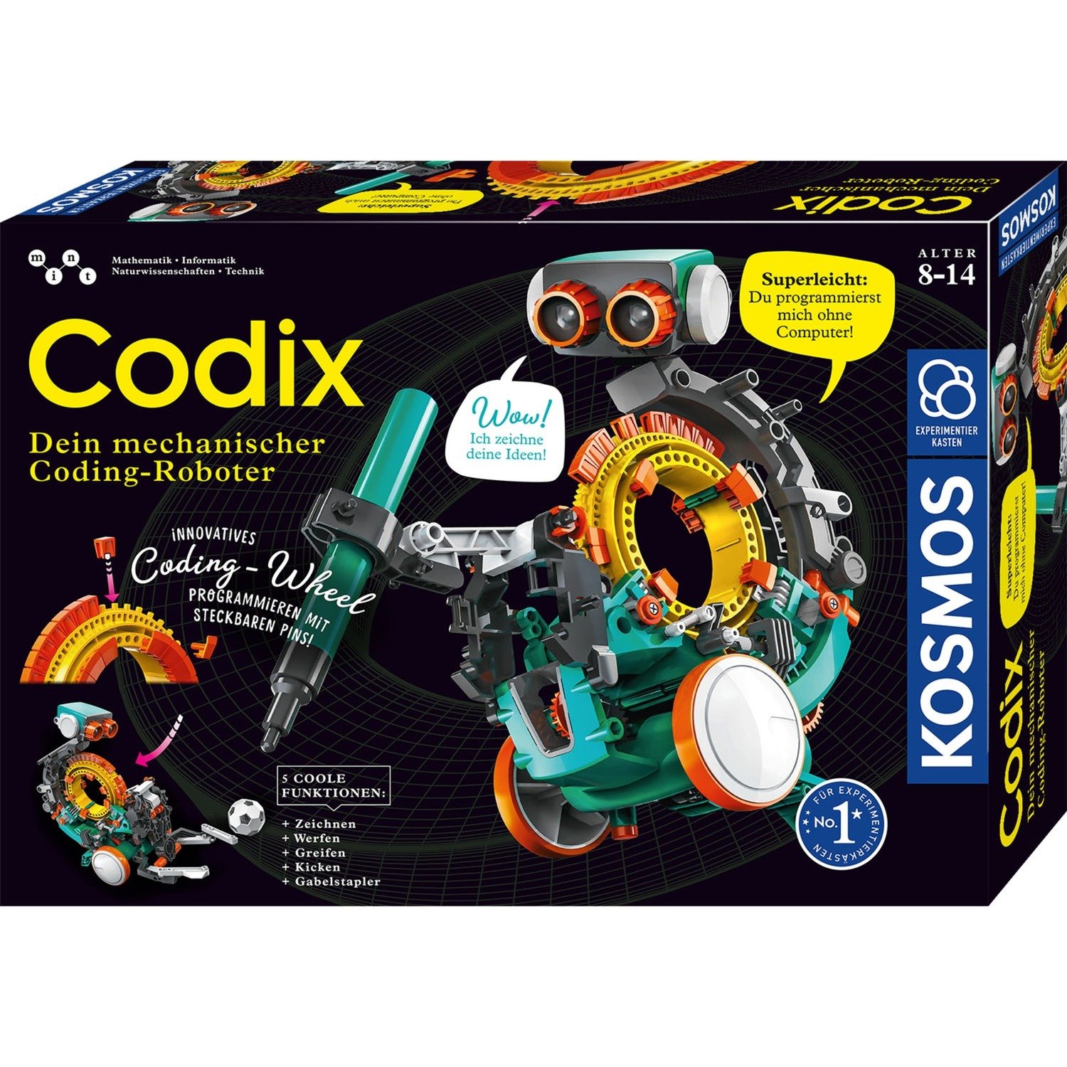 Kosmos Codix – Dein mechanischer Coding-Roboter, Experimentierkasten | 04002051620646 Kosmos Codix – Dein mechanischer Coding-Roboter, Experimentierkasten | 04002051620646